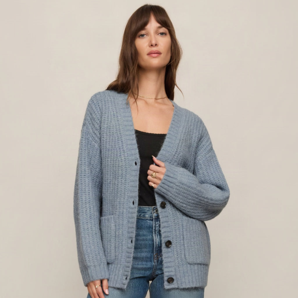 Whitmore Cardigan - Mineral Blue