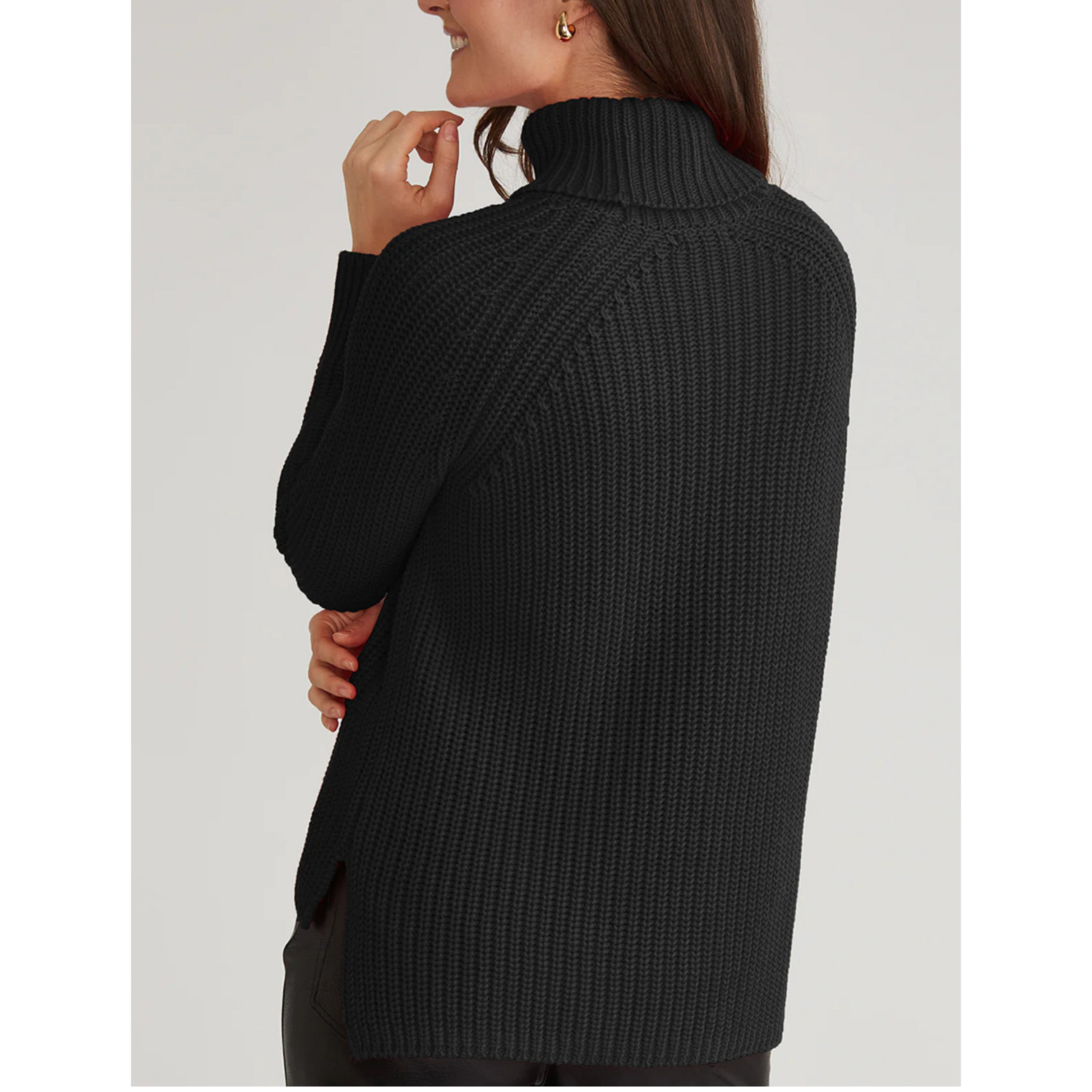 Stella Cotton Pullover - Black