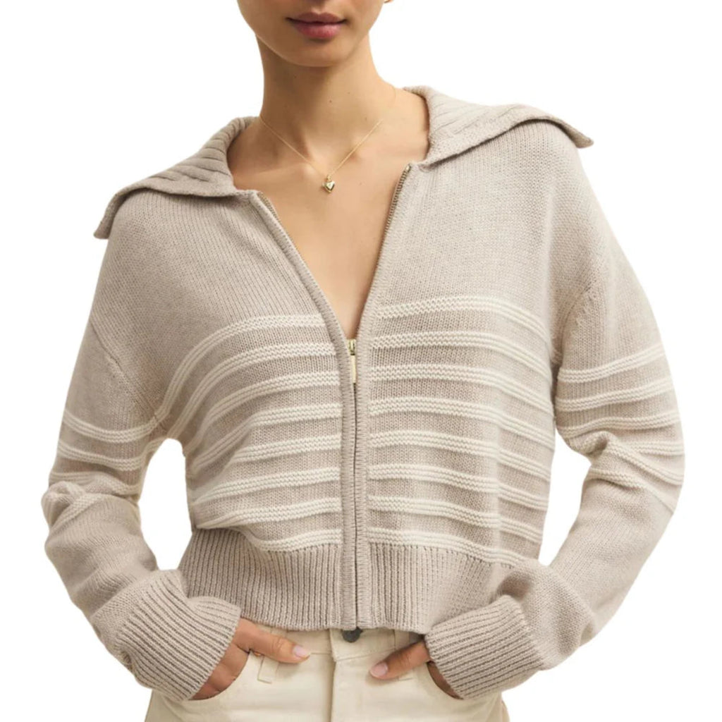 Kovac Sweater Jacket Natural Heather