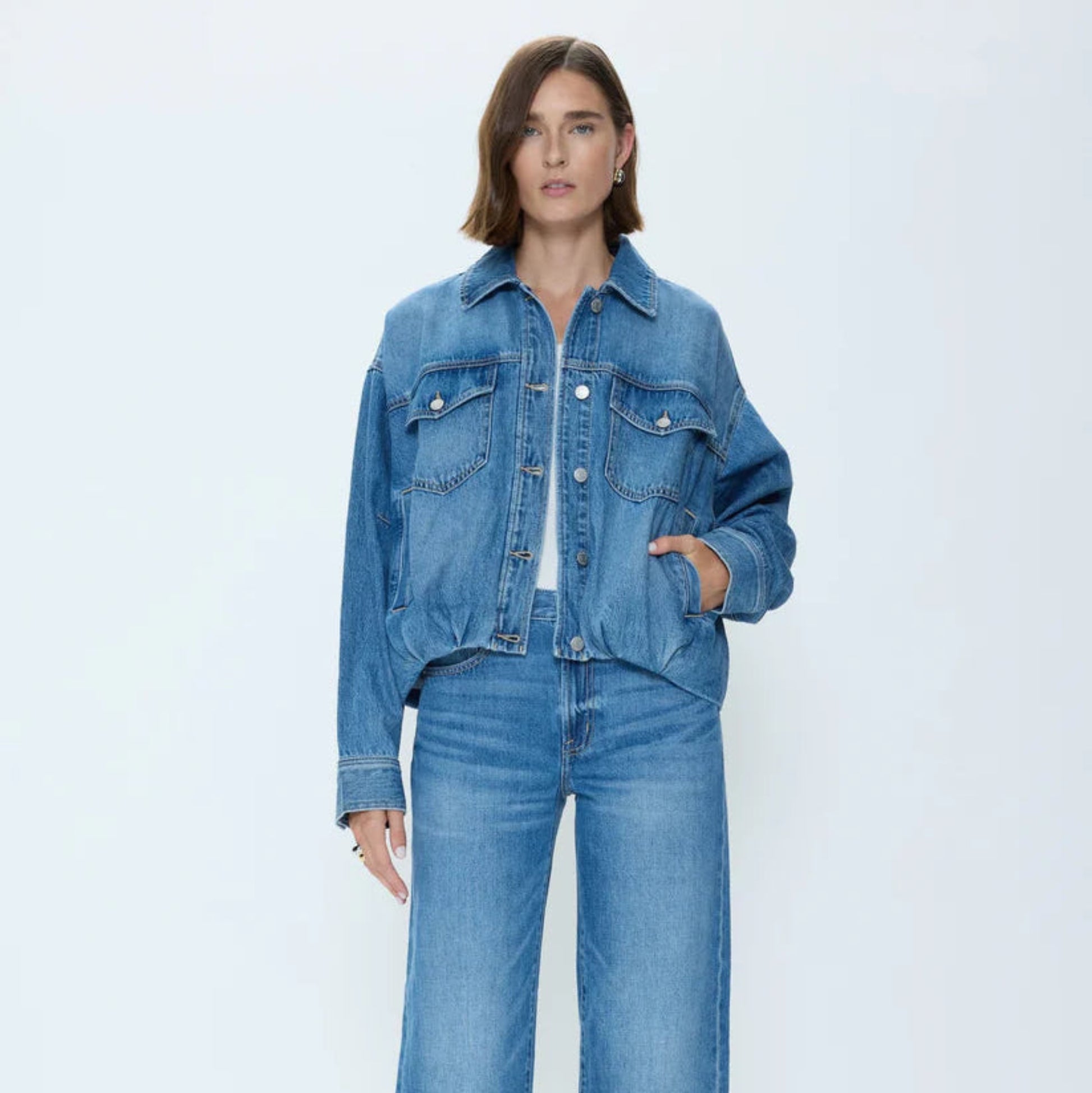 Bibi Blouson Trucker Jacket - Heartfelt
