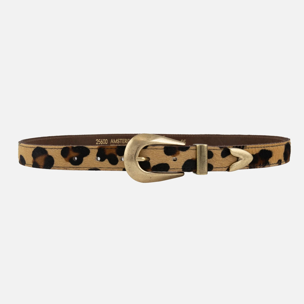 Adrie Leopard Skinny Belt