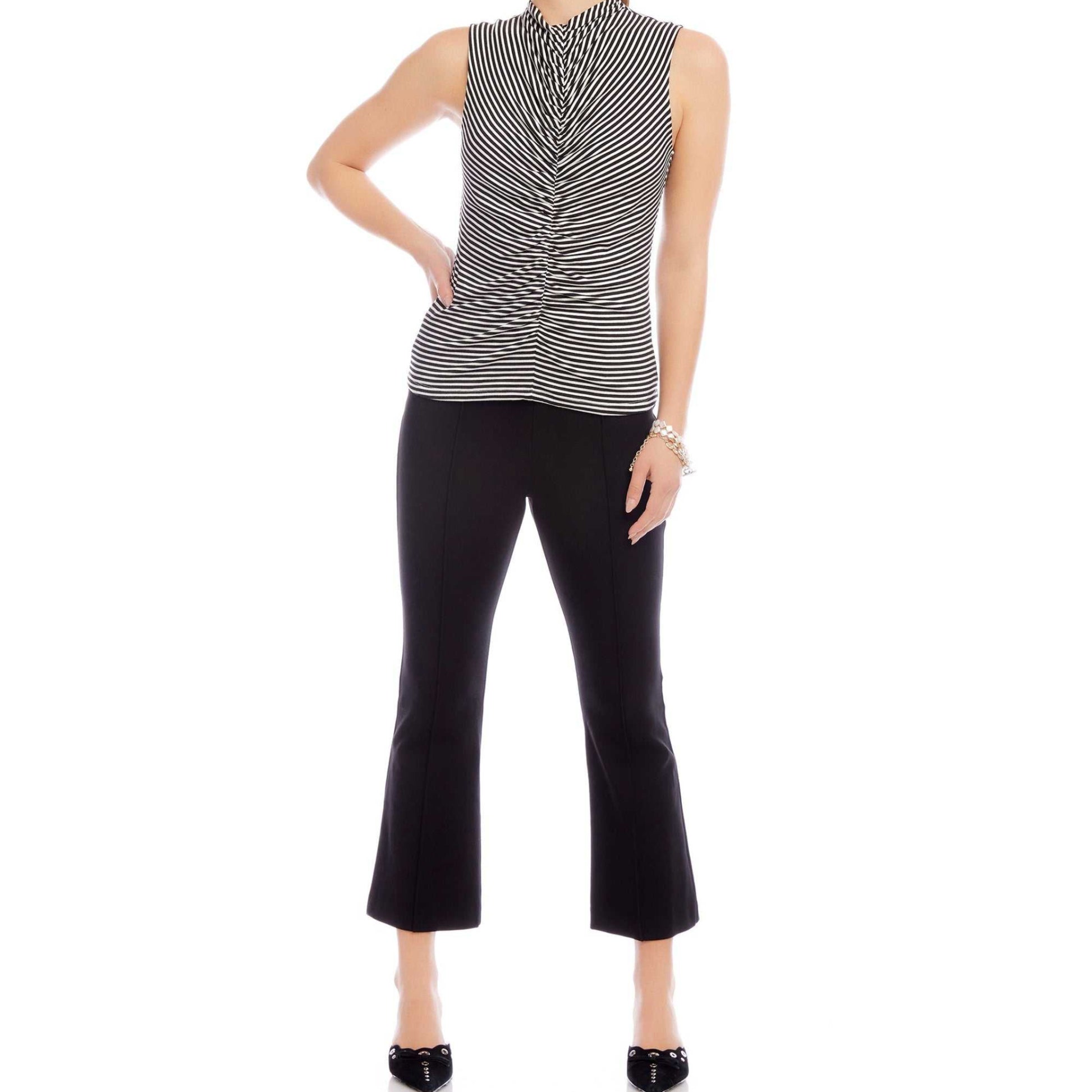 Sigourney Pintuck Pants - Black