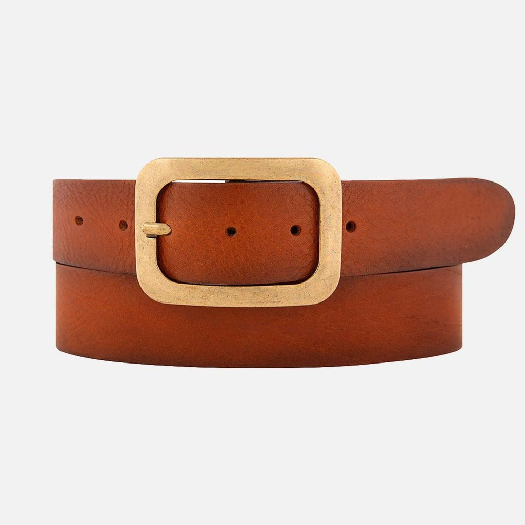 Jodi Belt Cognac Gold Buckle