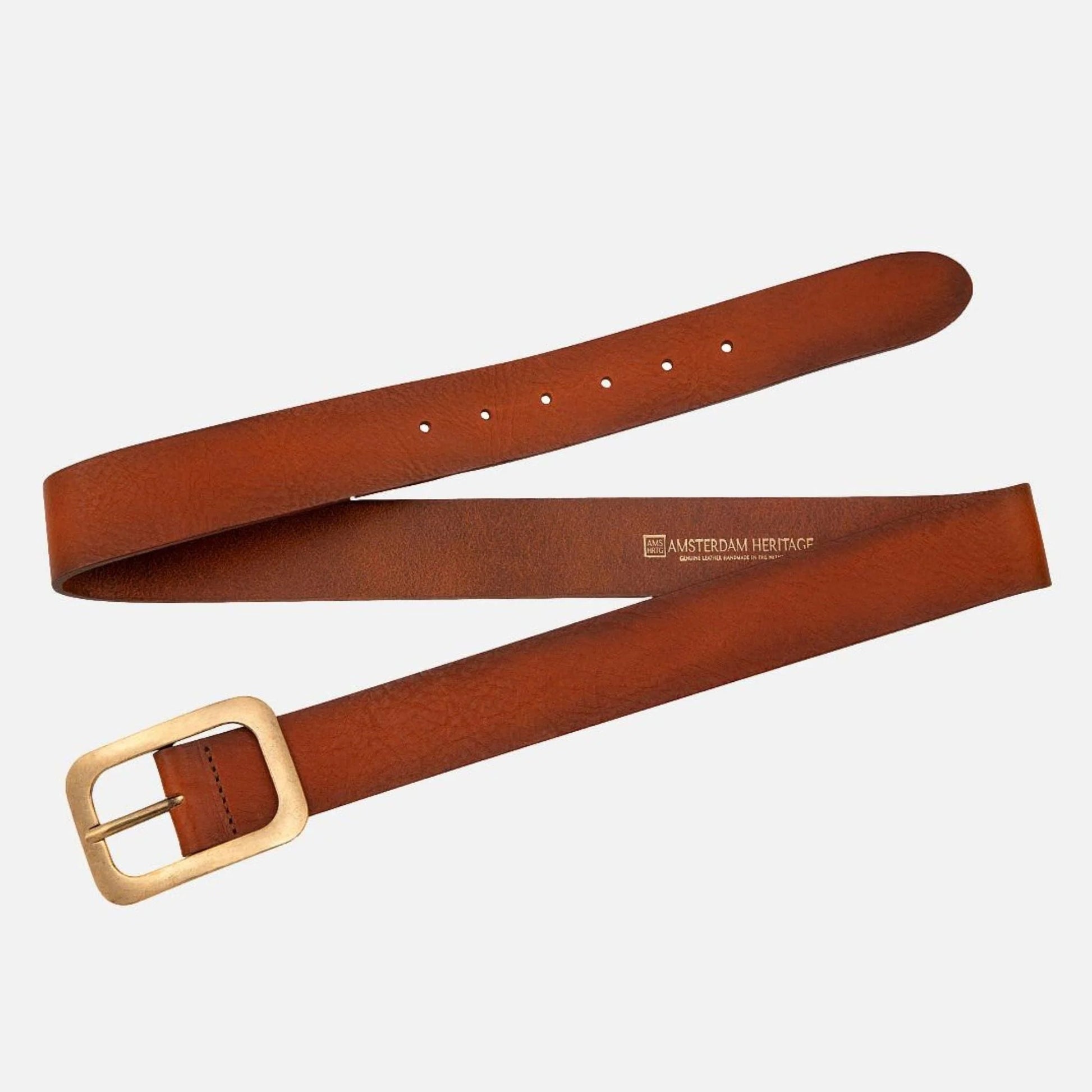 Jodi Belt Cognac Gold Buckle