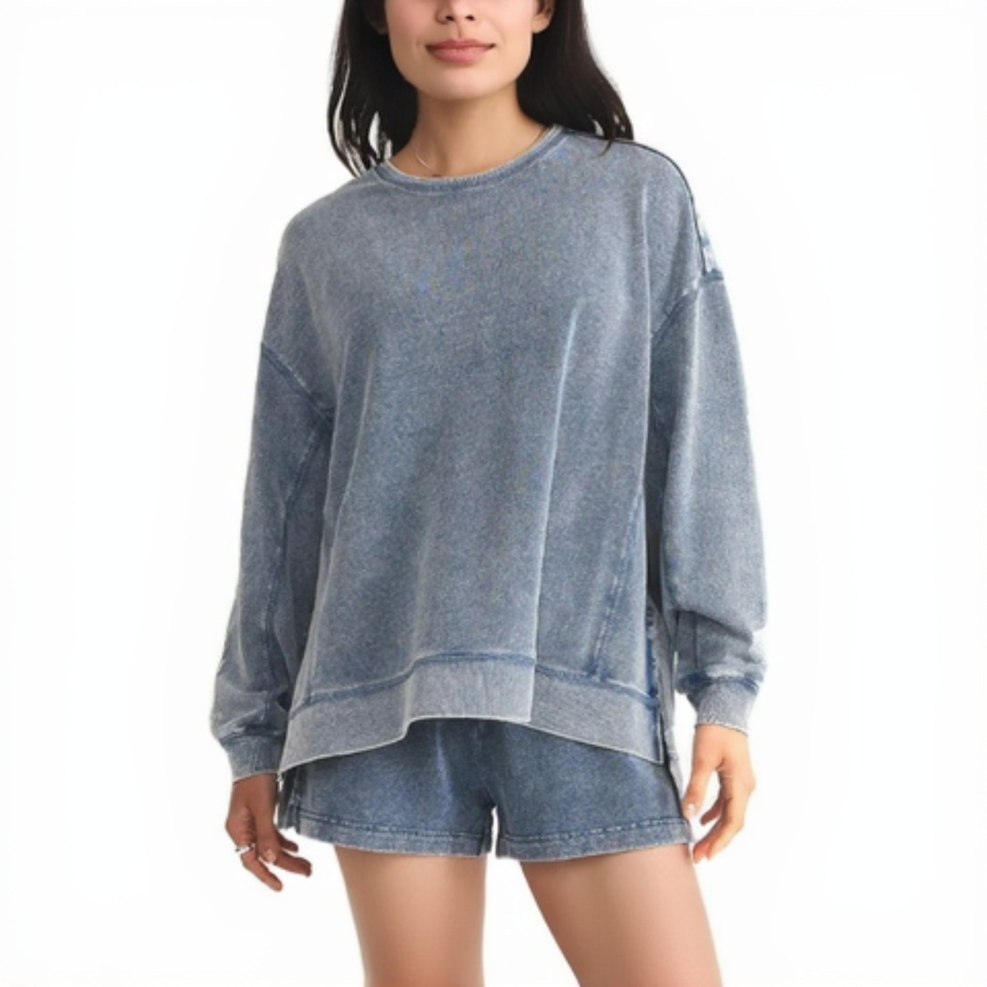 Knit Denim Modern Weekender - Medium Indigo