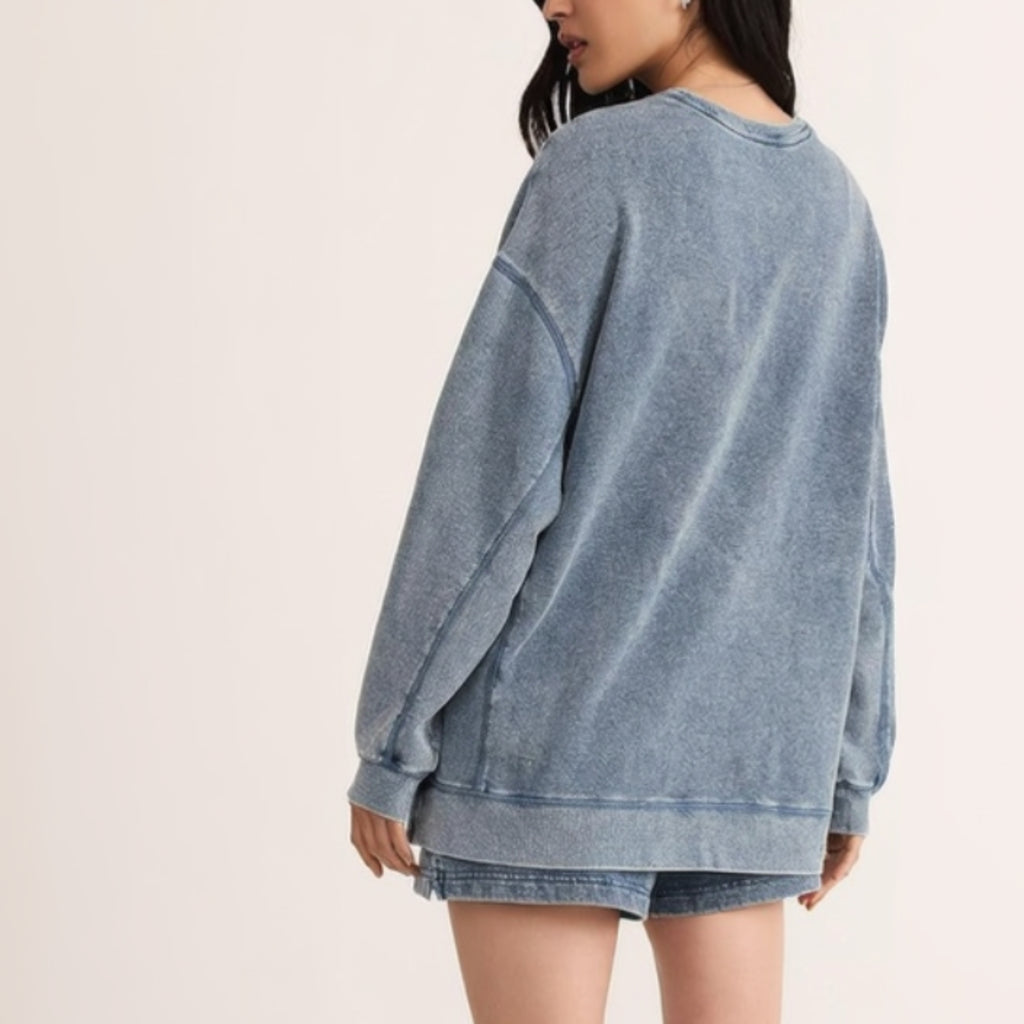 Knit Denim Modern Weekender - Medium Indigo
