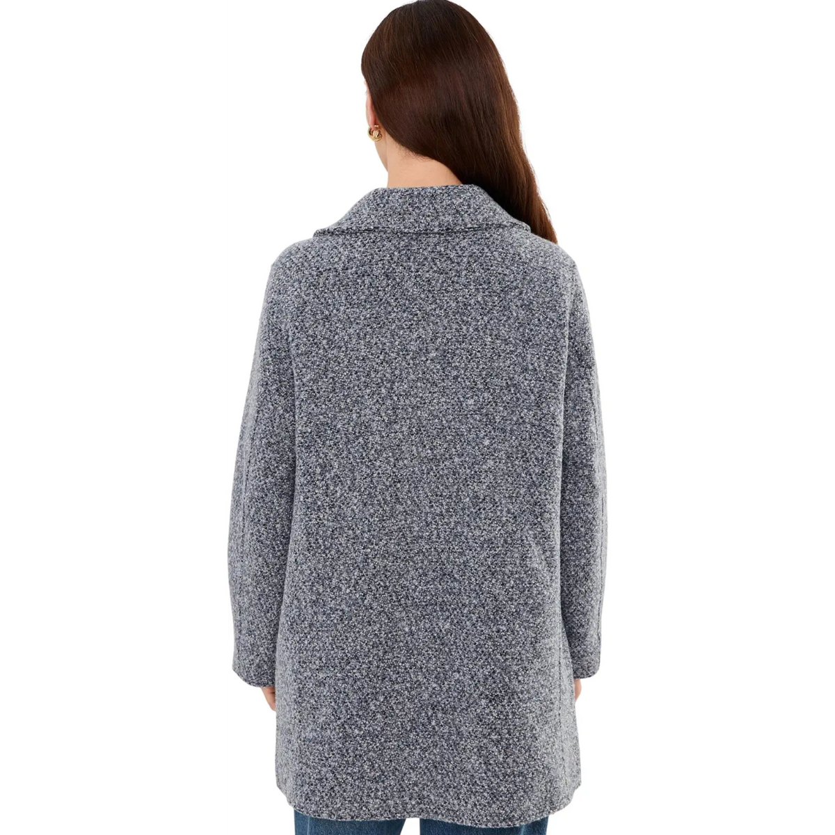 Mixed Boucle Jacket - Blue