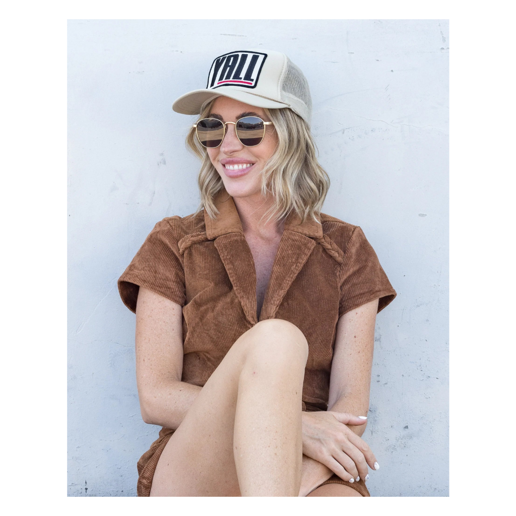 Yall Trucker Hat - Tan