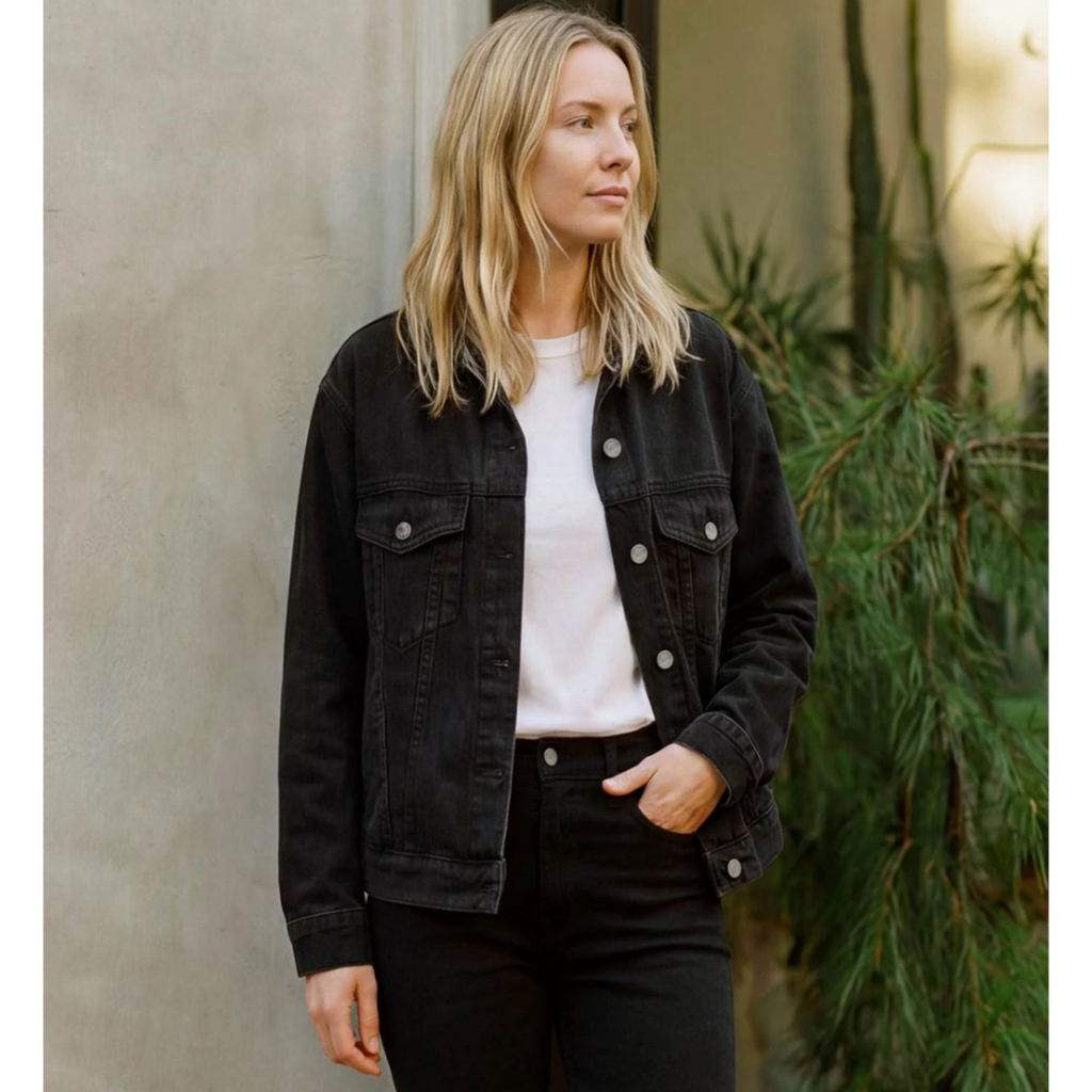 Cameron Trucker Jacket - Carbon Black