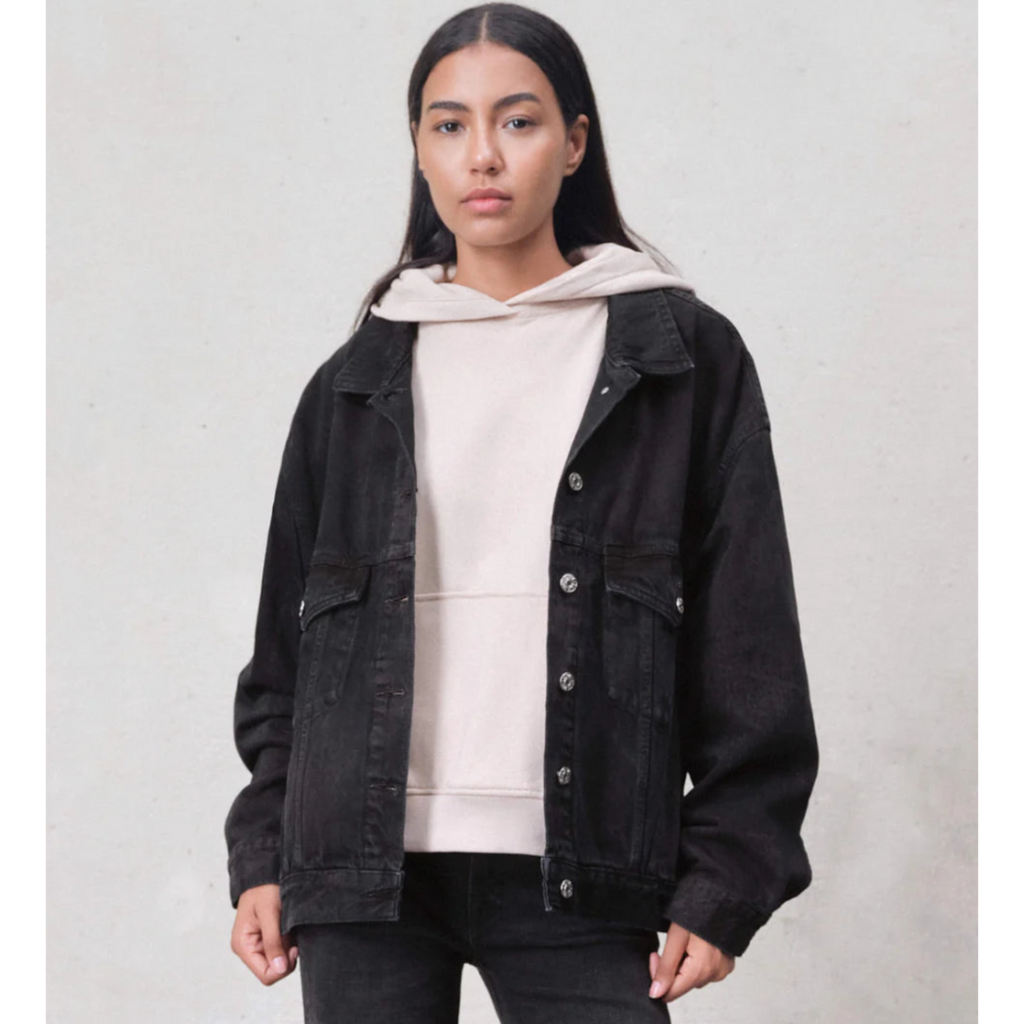 Cameron Trucker Jacket - Carbon Black
