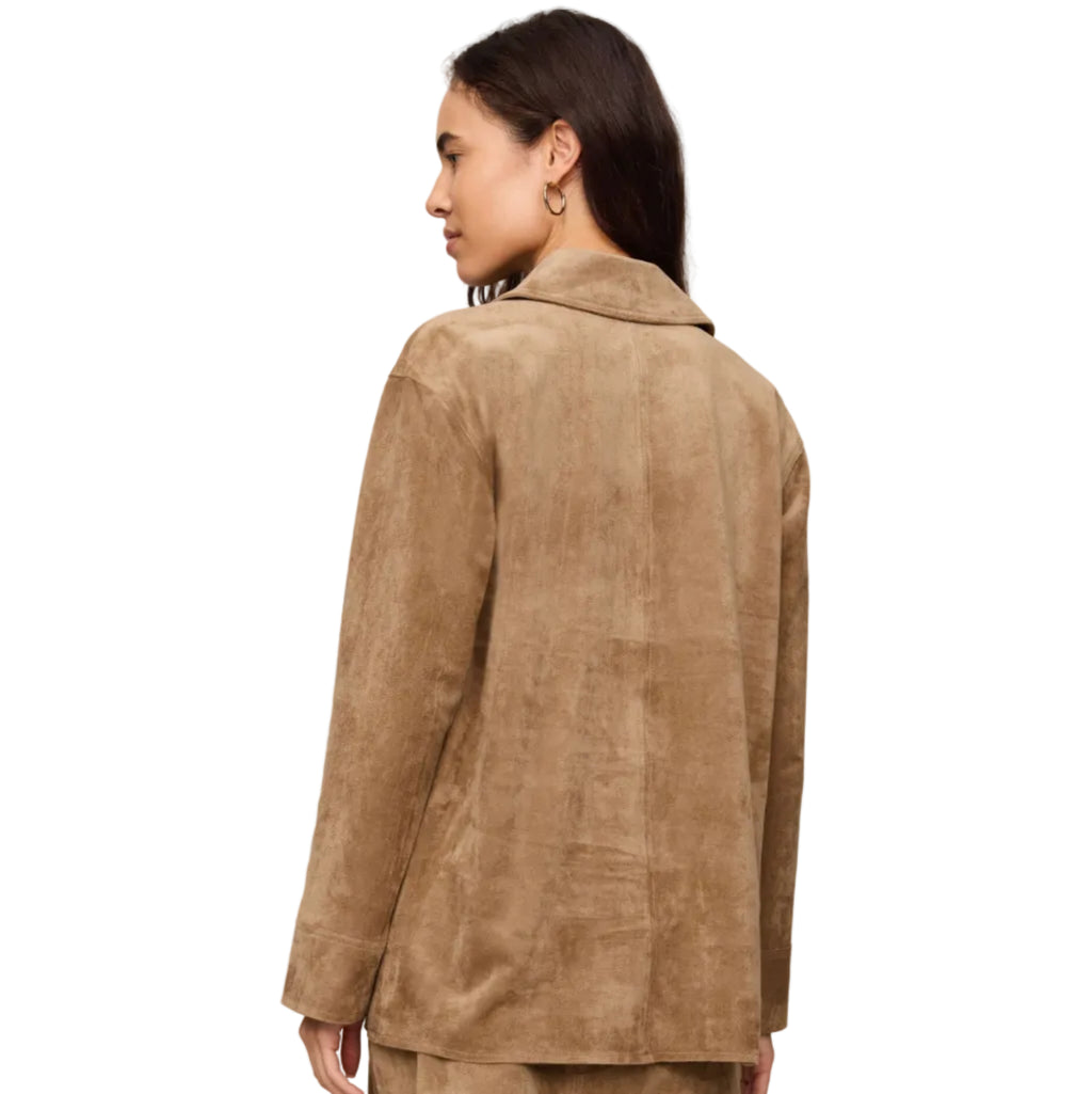 Decker Suede Chore Coat - Light Sand