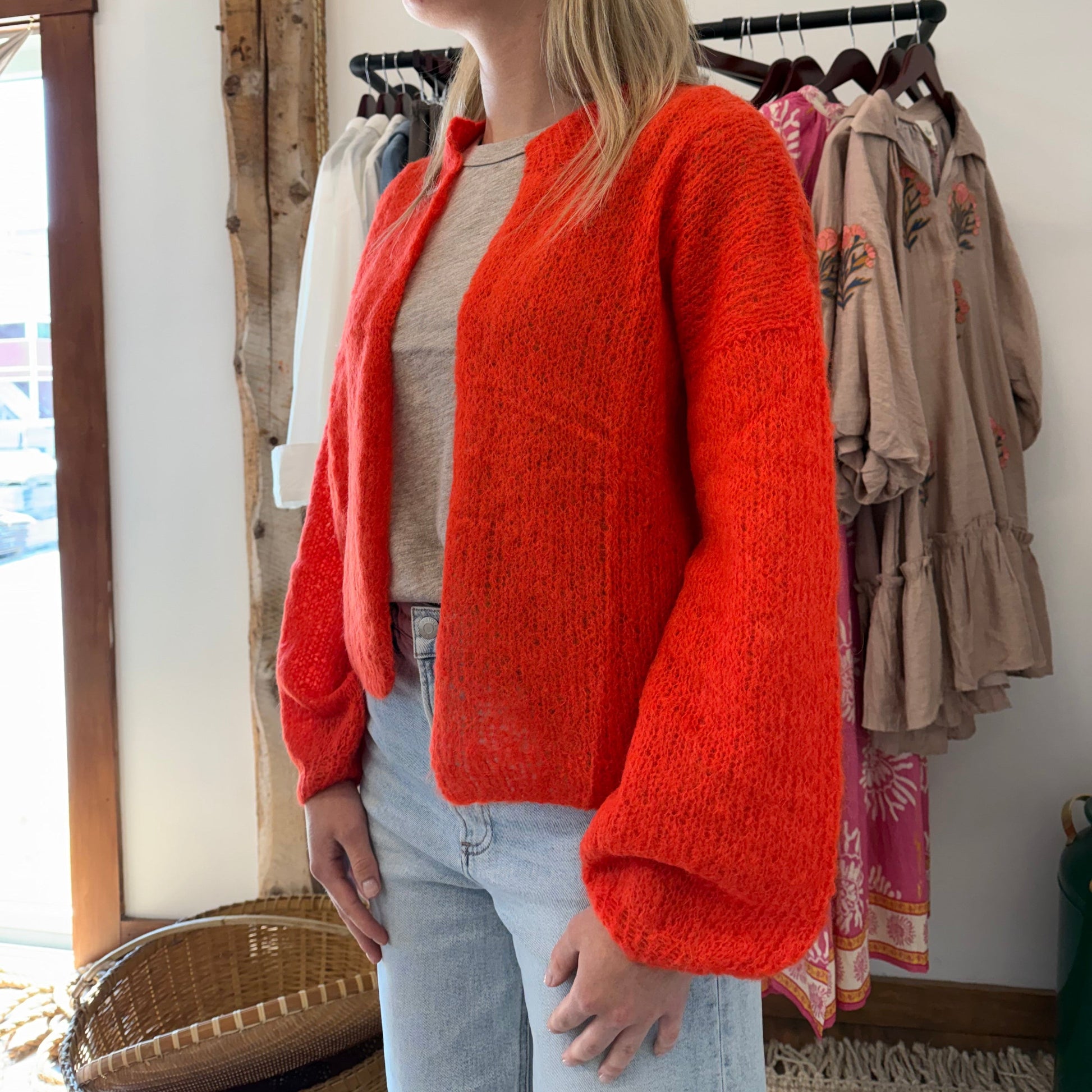 Ilona Cardigan - Electric Red