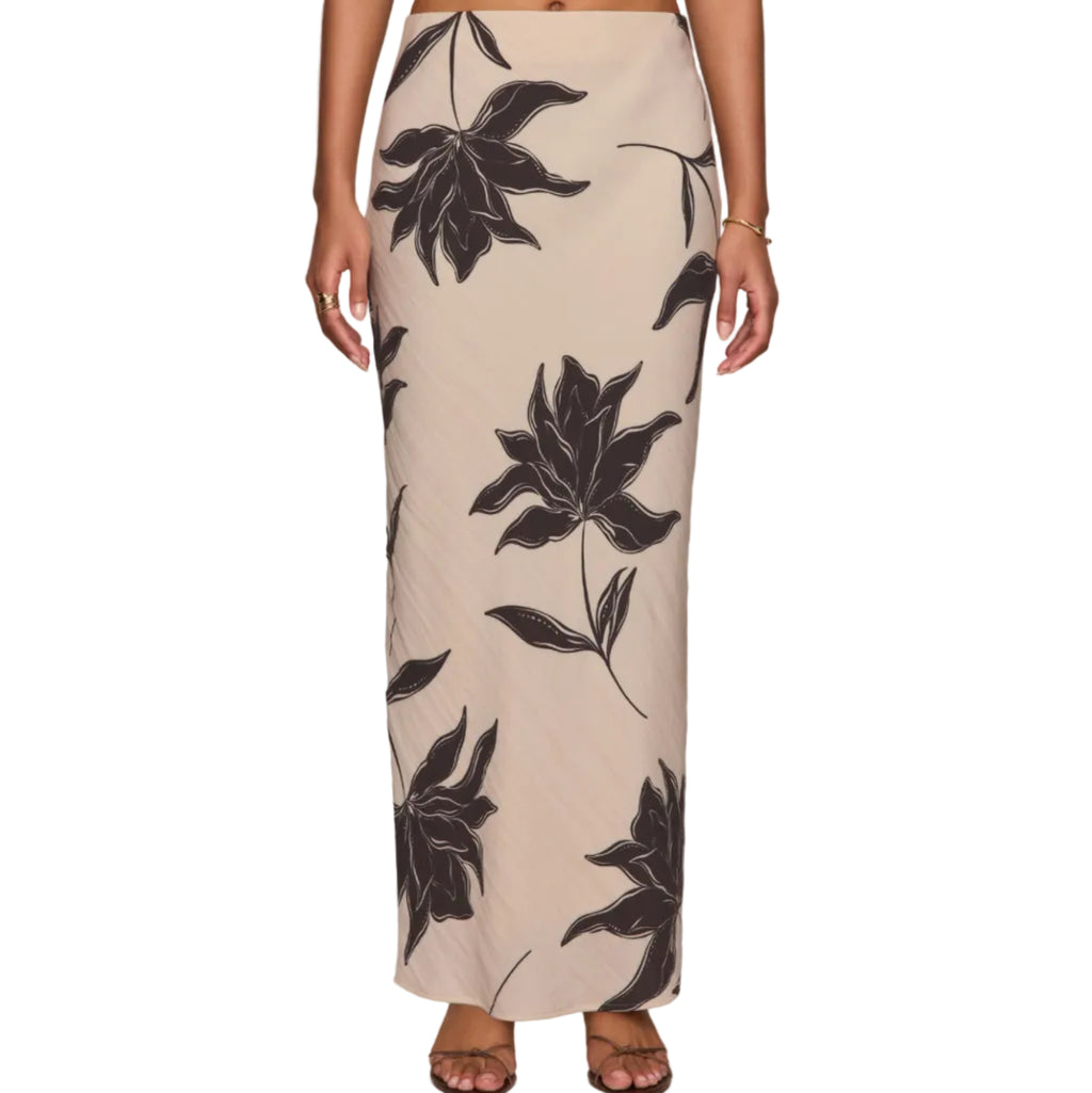 Europa Clem Floral Skirt - Soft Ecru