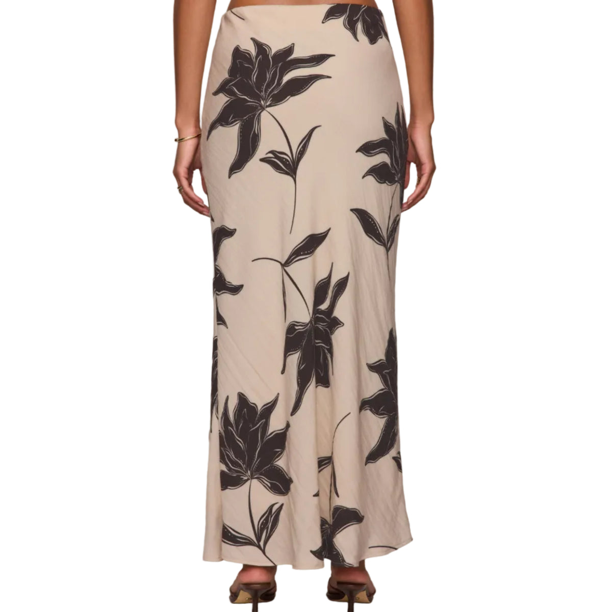 Europa Clem Floral Skirt - Soft Ecru