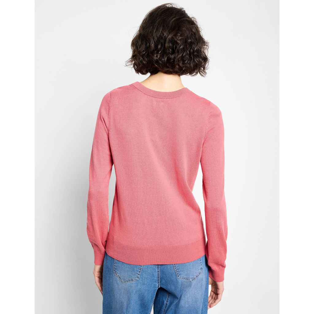 Cotton Crew Neck - Cranberry