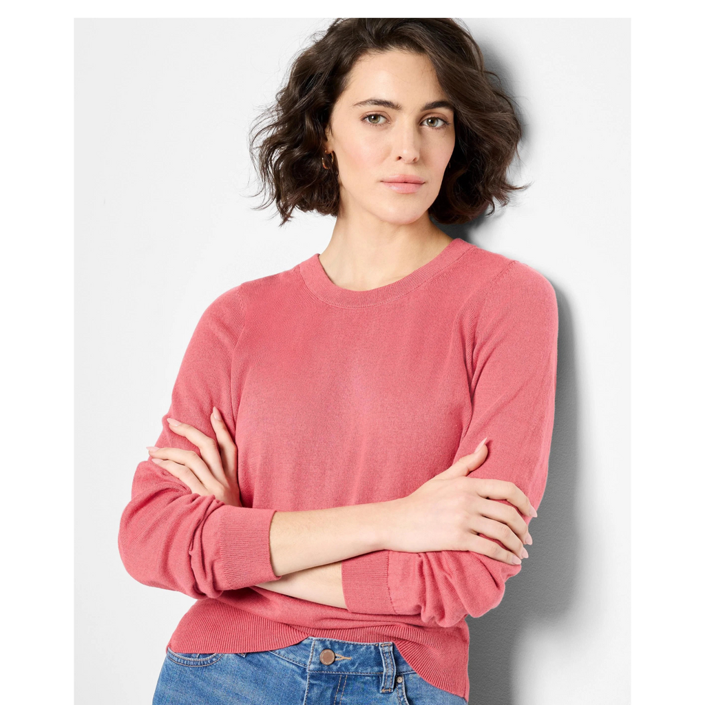 Cotton Crew Neck - Cranberry