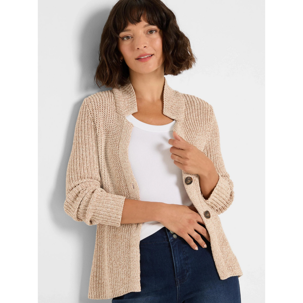Shaker Knit Cardy - Neutral Mix