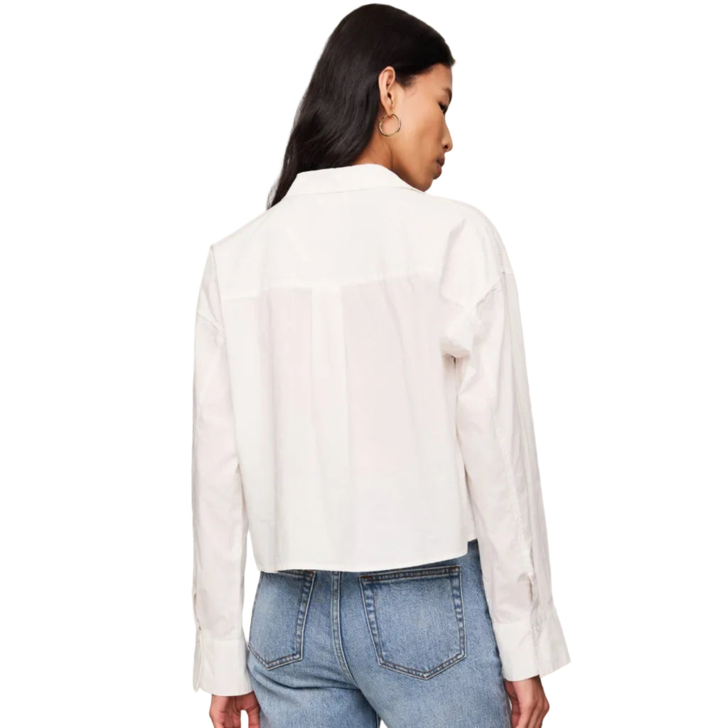 Favorite Button Up Top - White