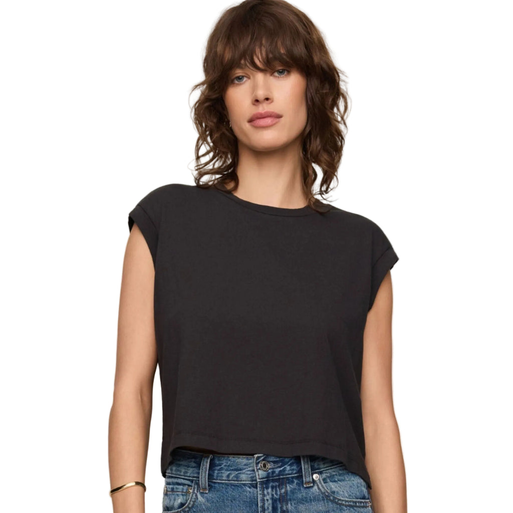 Flex Sleeveless Tee - Ash Black