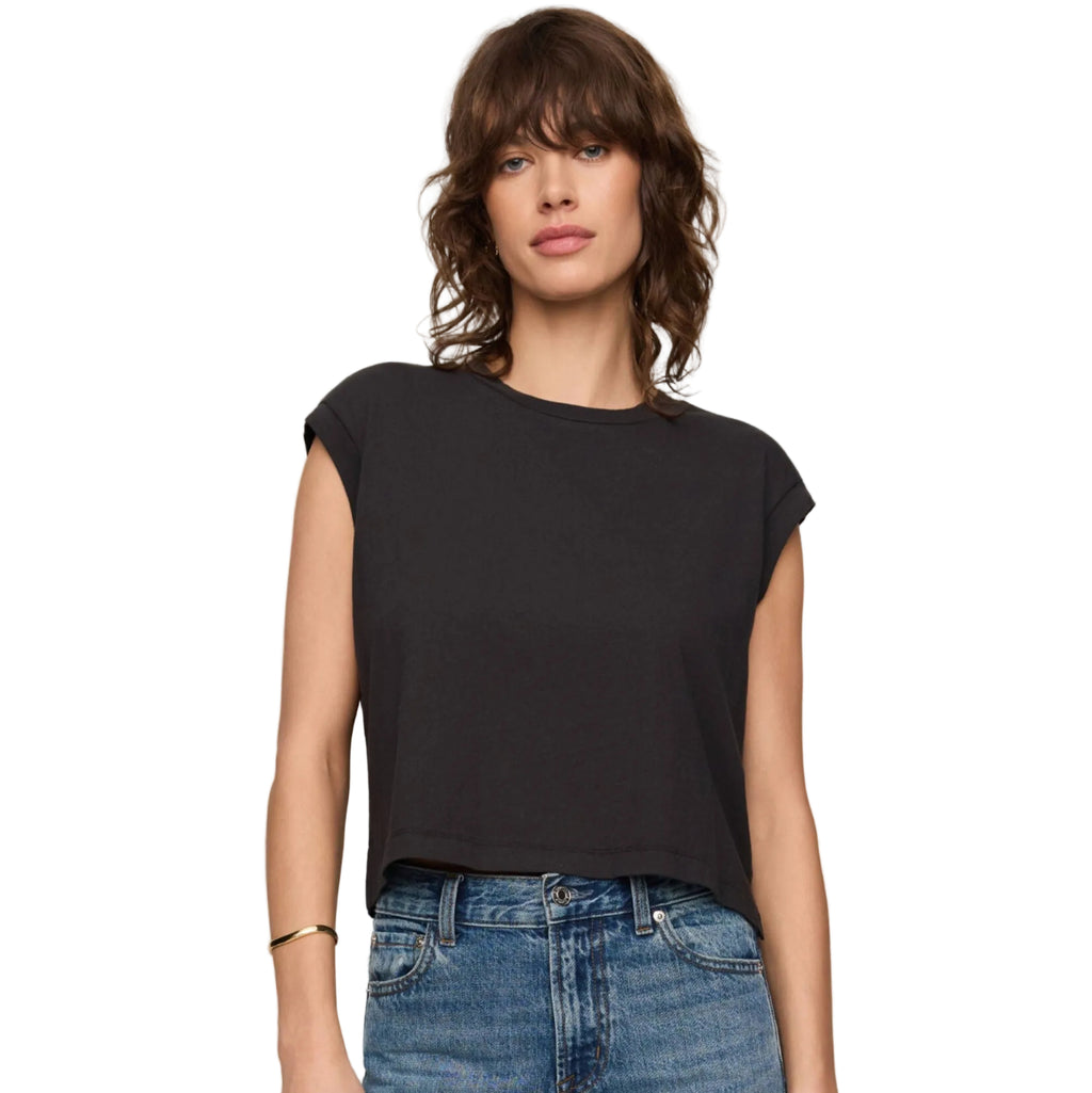 Flex Sleeveless Tee - Ash Black