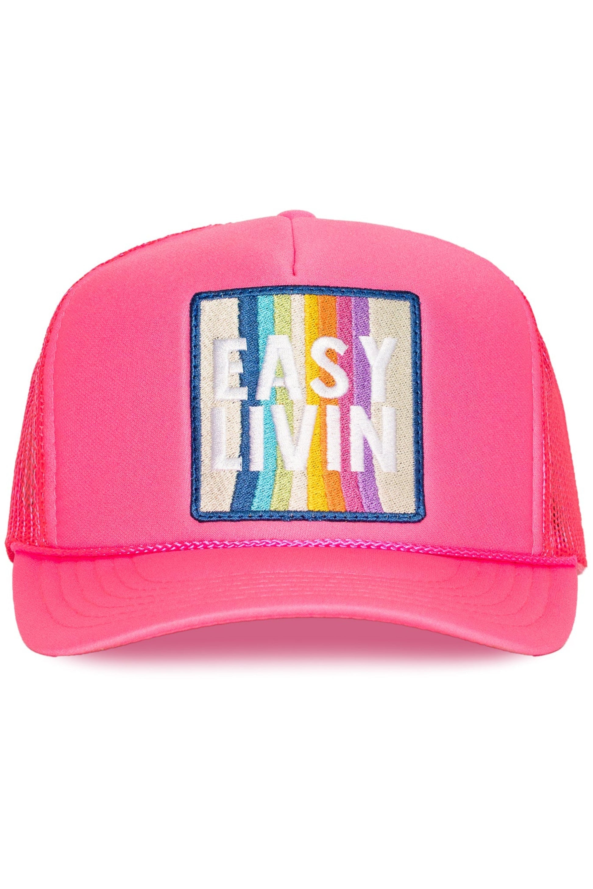 Easy Livin' Trucker Hat - Pink