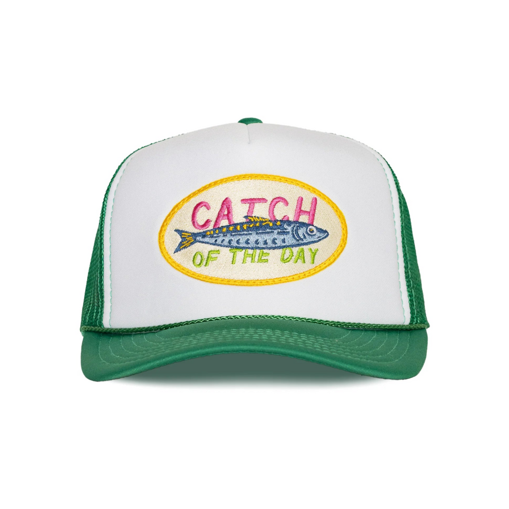 Catch of the Day Trucker Hat Green Split
