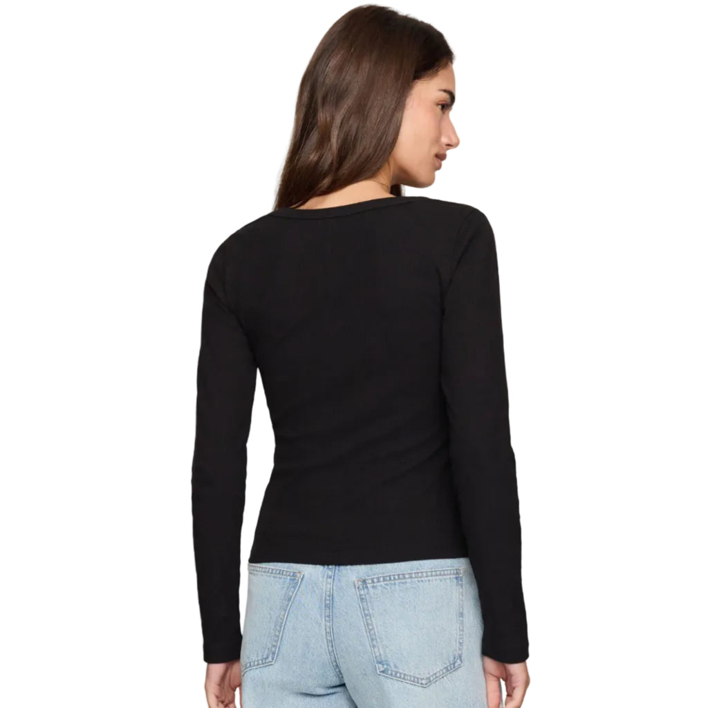 Greyson Scoop LS Tee - Black