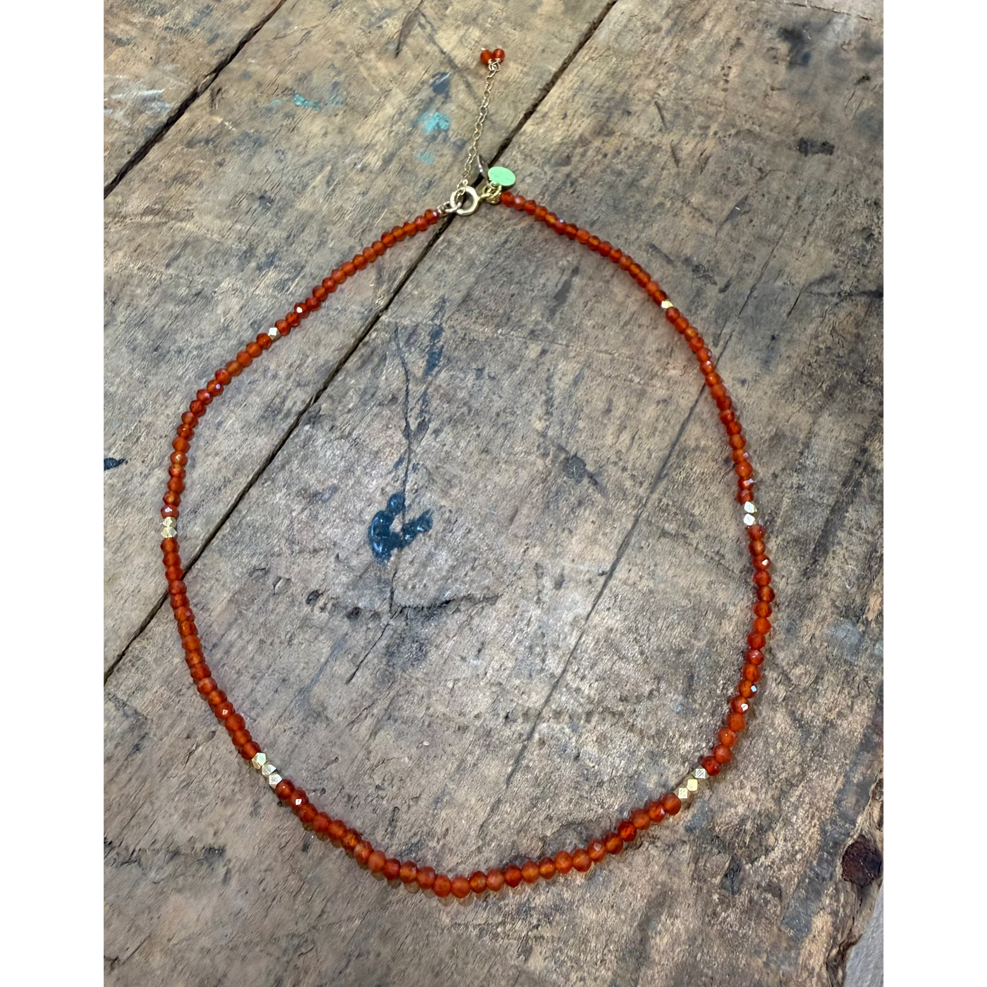 Sigrid Beaded Necklace - Cornelian