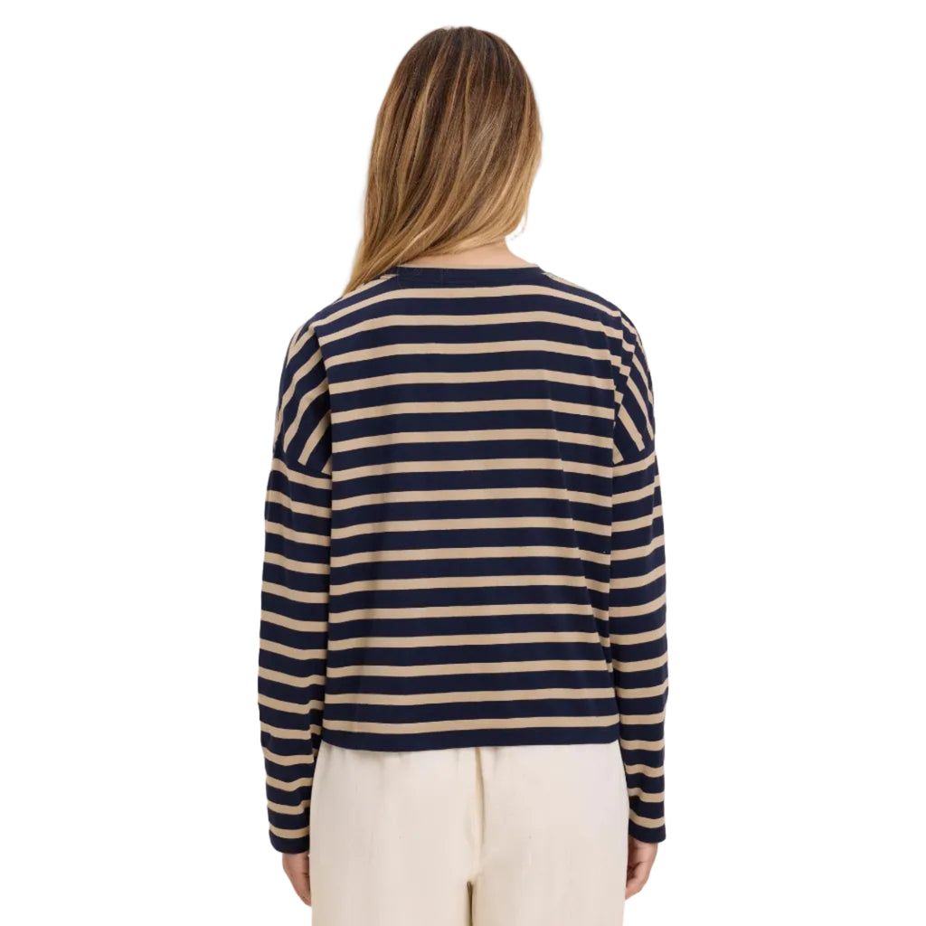 Soft Stripe Tee - Indigo
