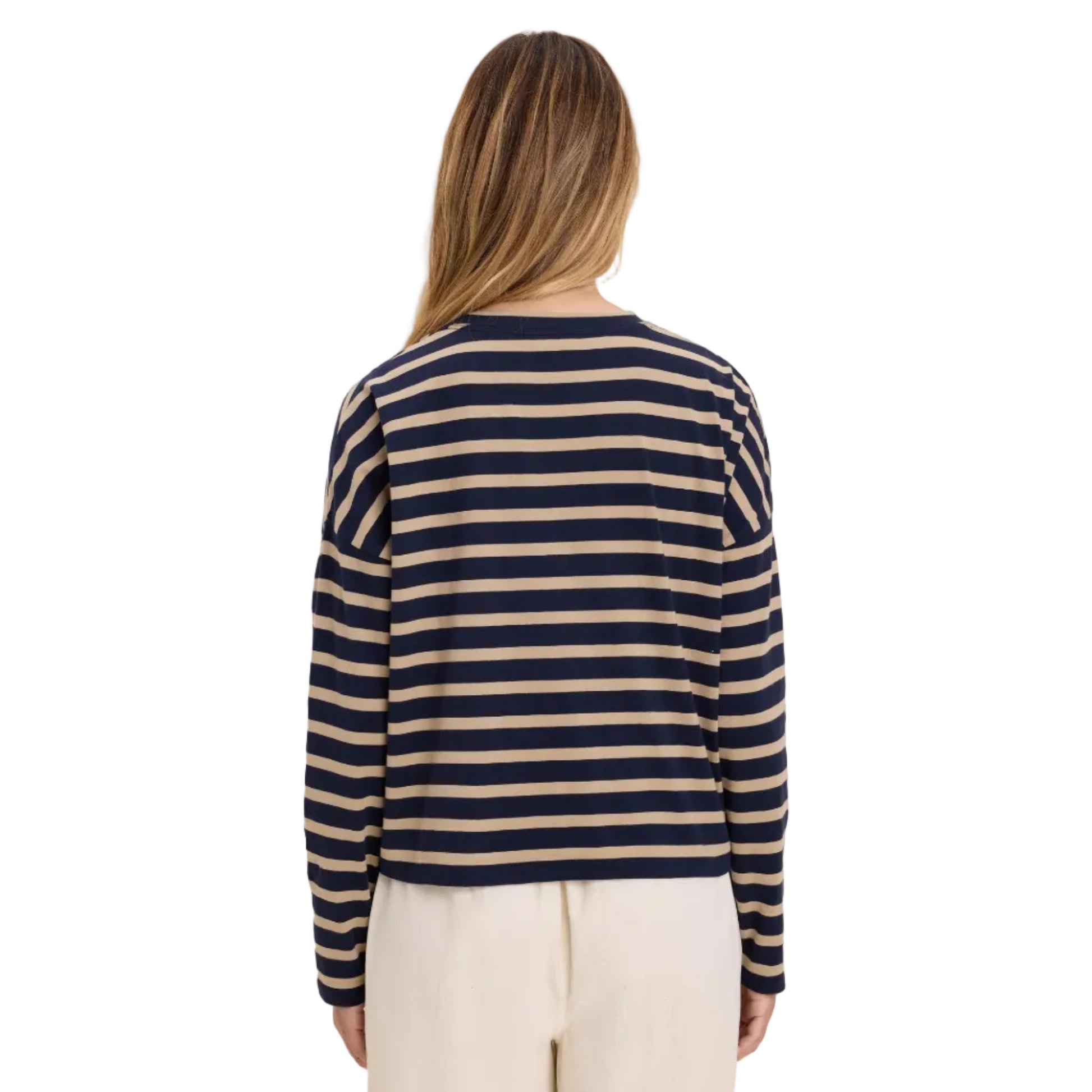 Soft Stripe Tee - Indigo