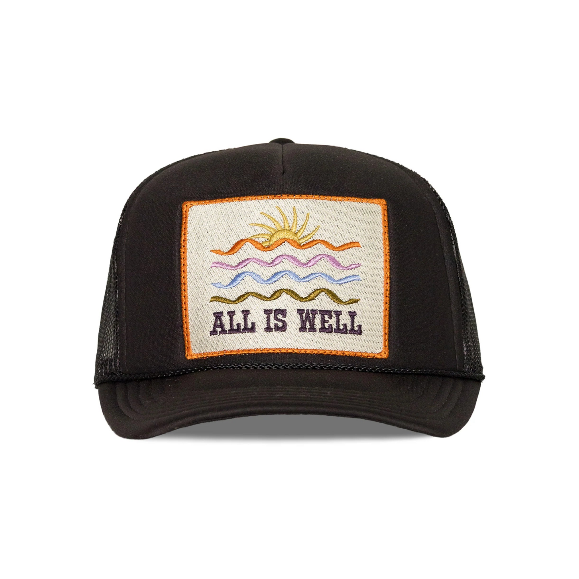 All Is Well Trucker Hat - Black