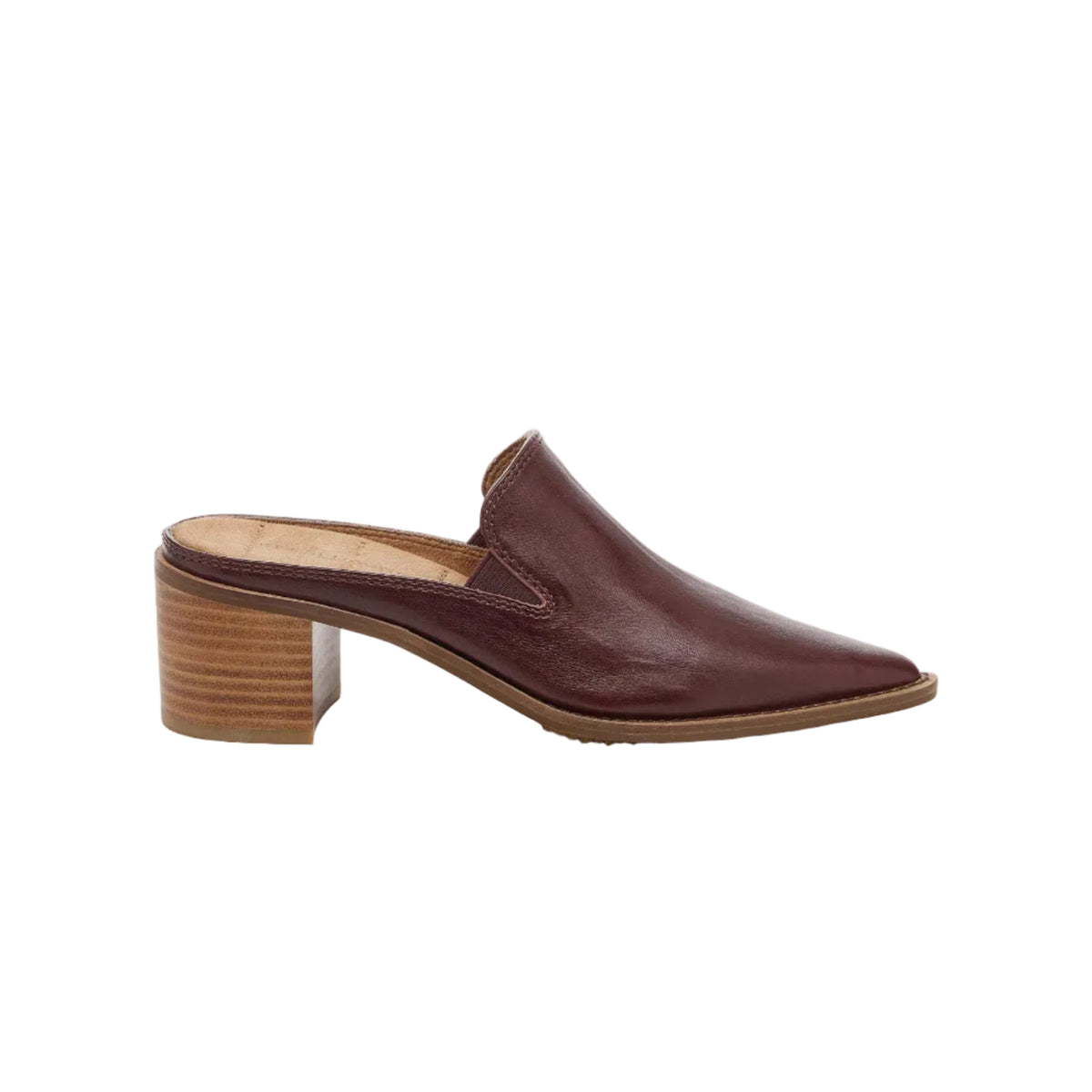 Mason Pointed Toe Mules - Warm Brown