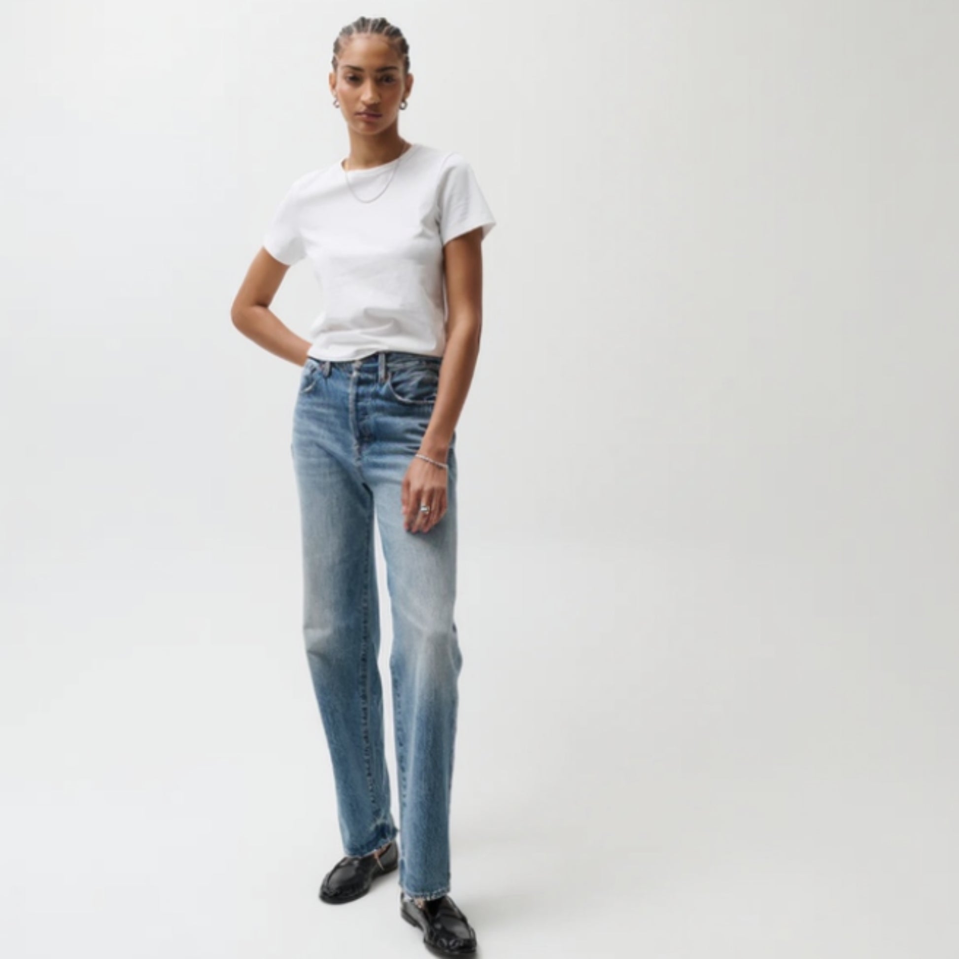 Cassie Super High Rise Straight - Serpentine Vintage
