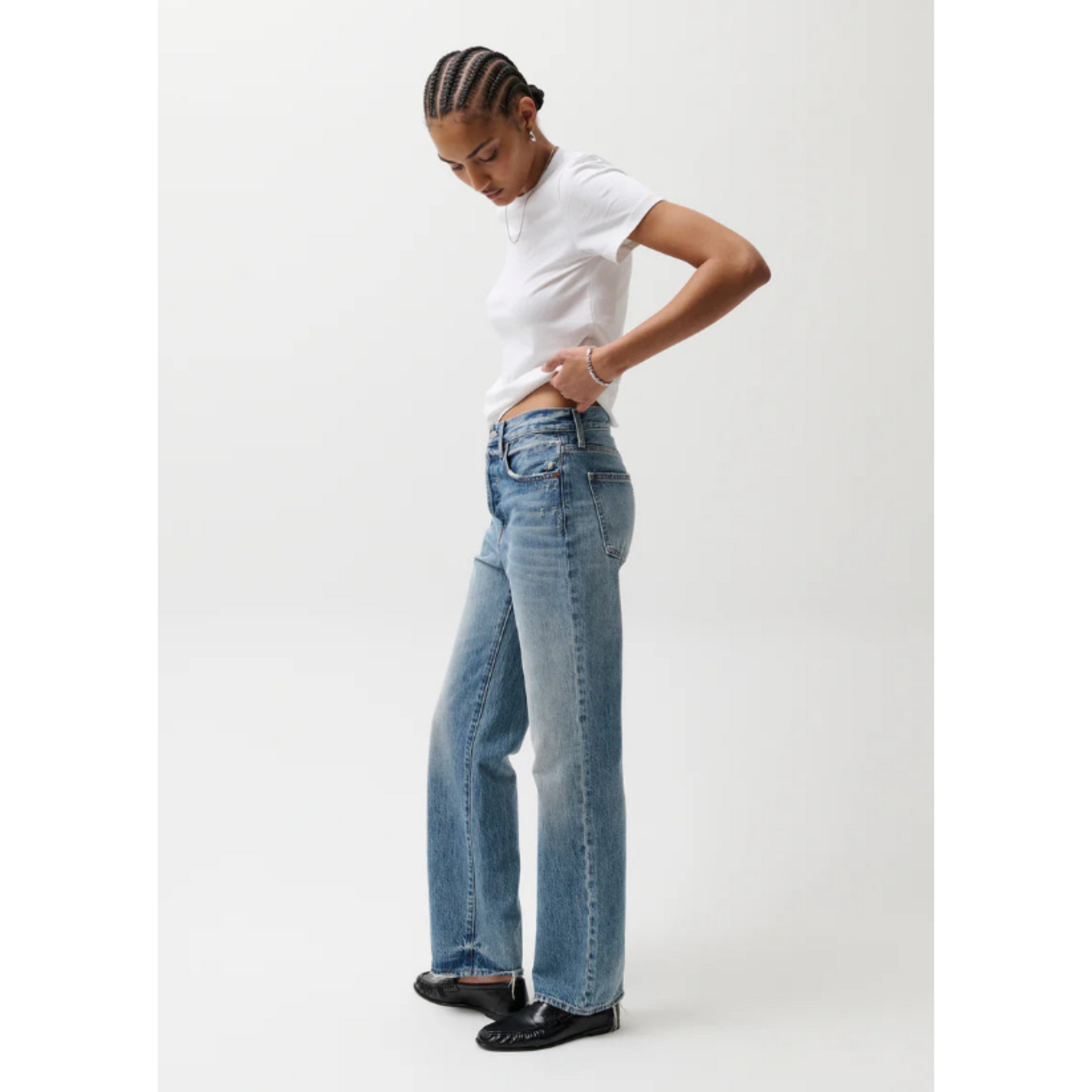 Cassie Super High Rise Straight - Serpentine Vintage