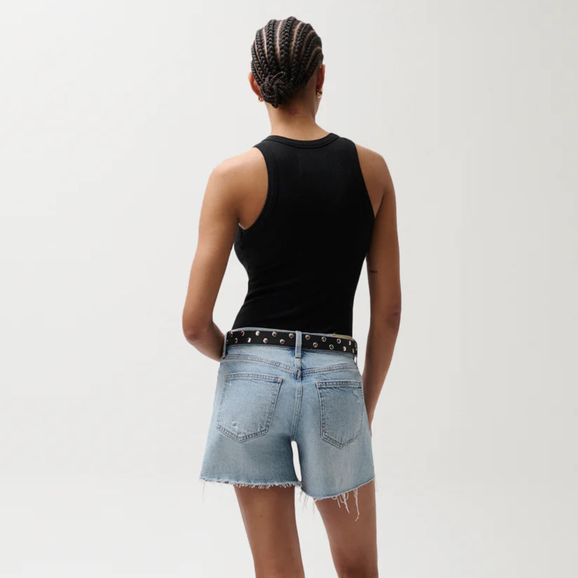 Kennedy Mid Rise Cut Off Short - Normandy Vintage
