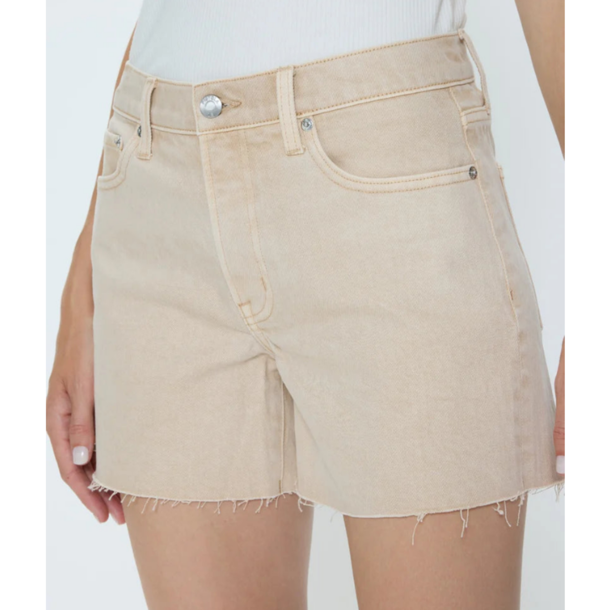 Kennedy Mid Rise Cut Off Short - Honey
