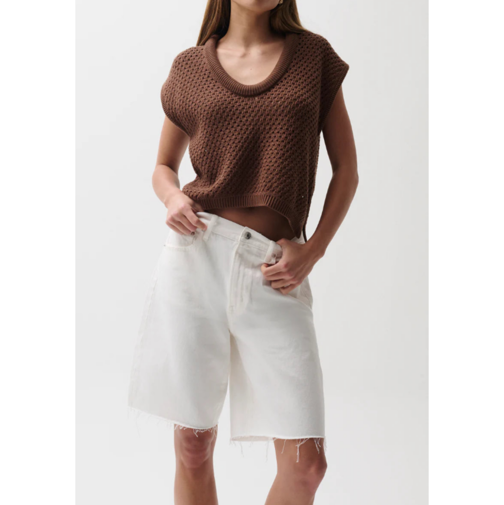 Nolan Bermuda Shorts - Paper White