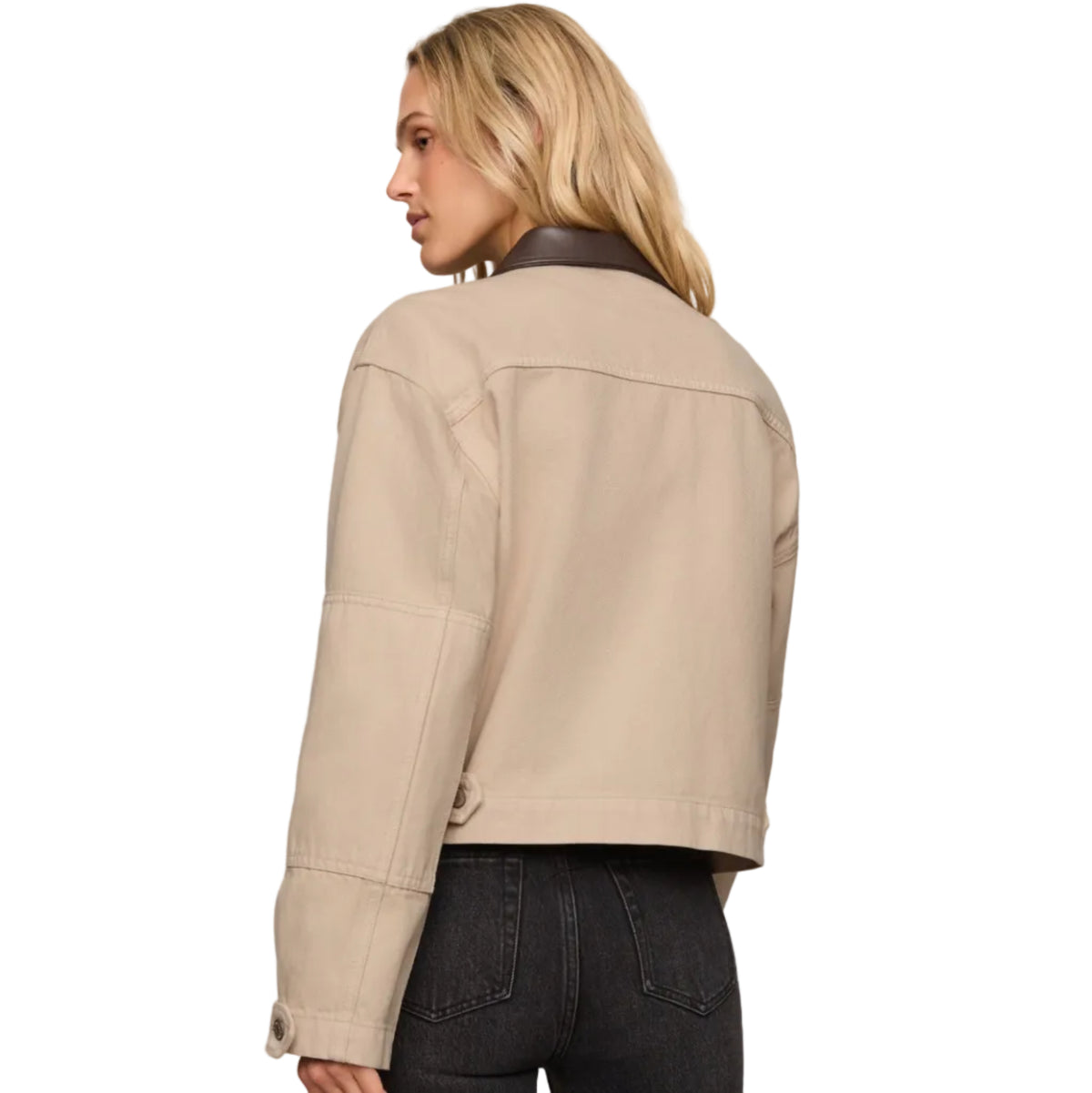Rey Cropped Chore Jacket - Soapstone