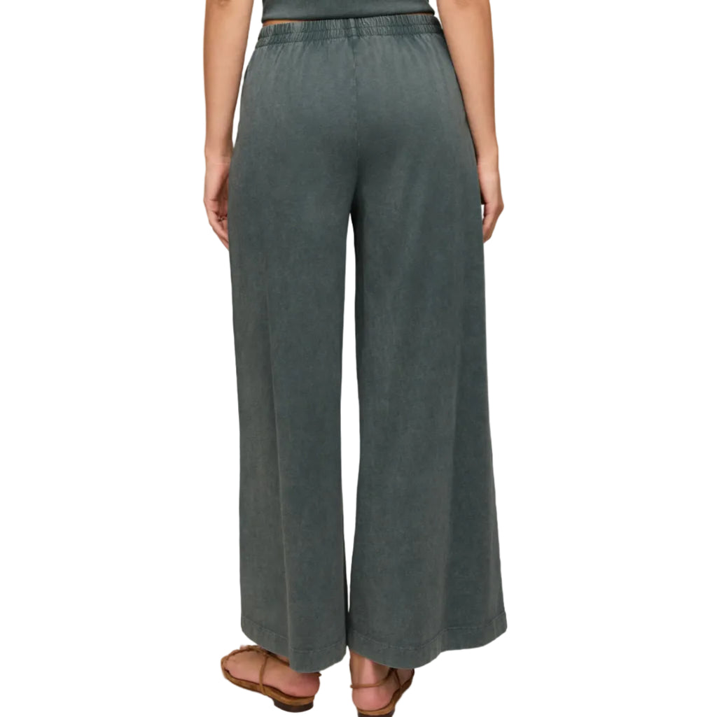 Scout Jersey Crop Flare Pant - Emerald Cove
