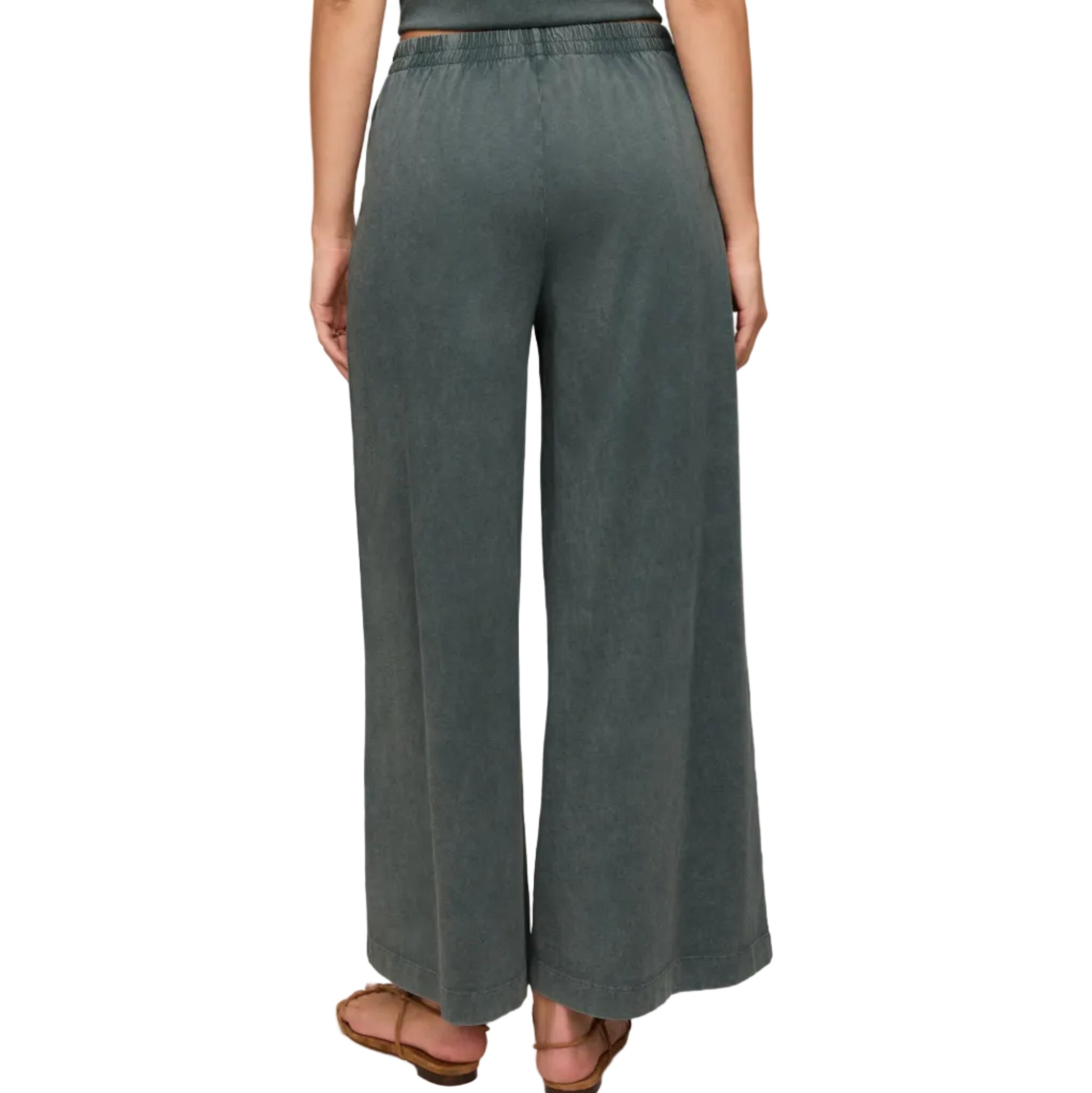 Scout Jersey Crop Flare Pant - Emerald Cove