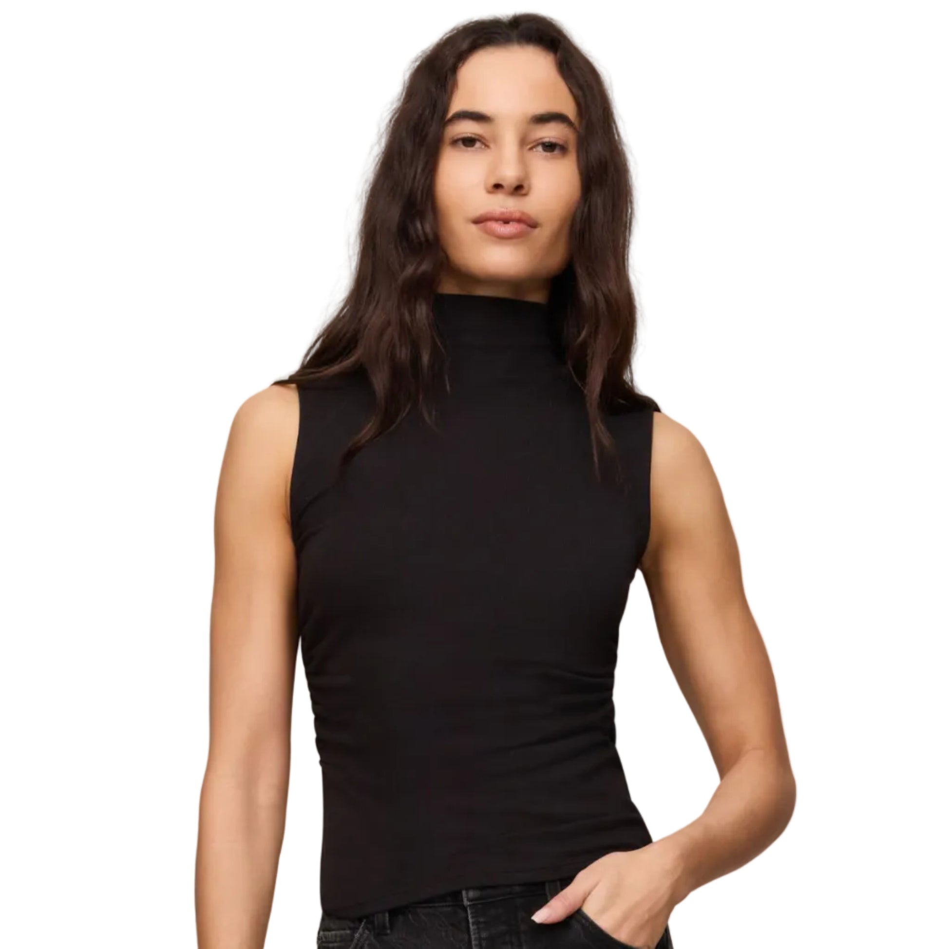 Silva High Neck Tank - Black
