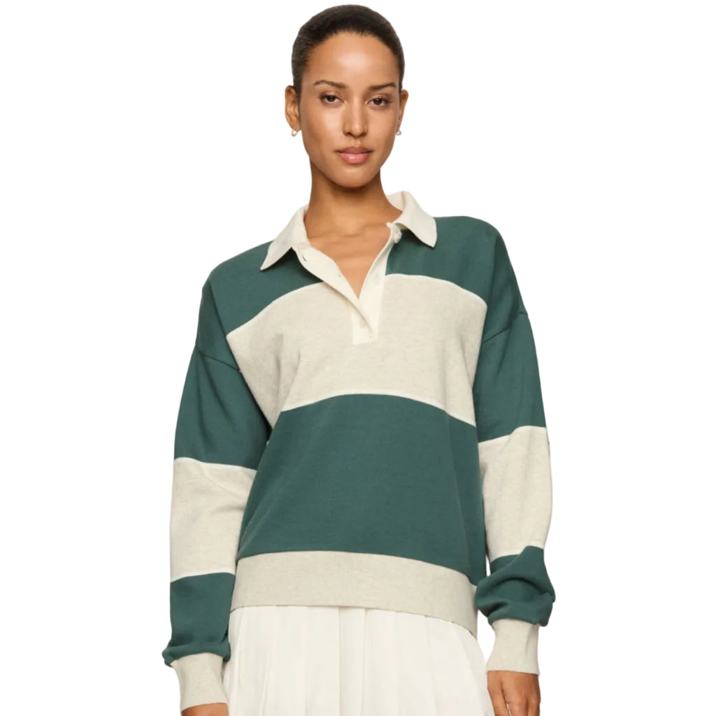 Study Break Polo Sweatshirt - Feather Grey