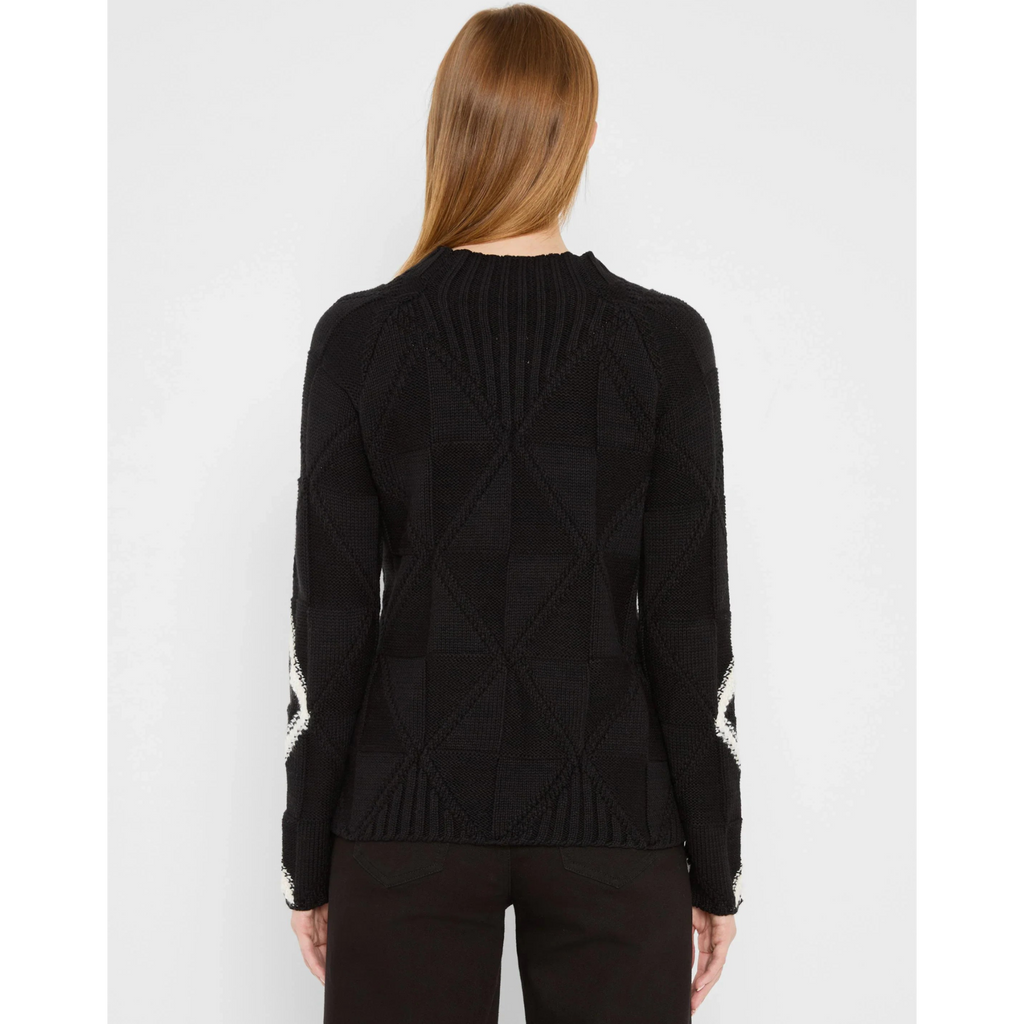Dashing Diamonds Sweater - Black
