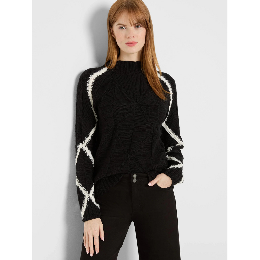 Dashing Diamonds Sweater - Black