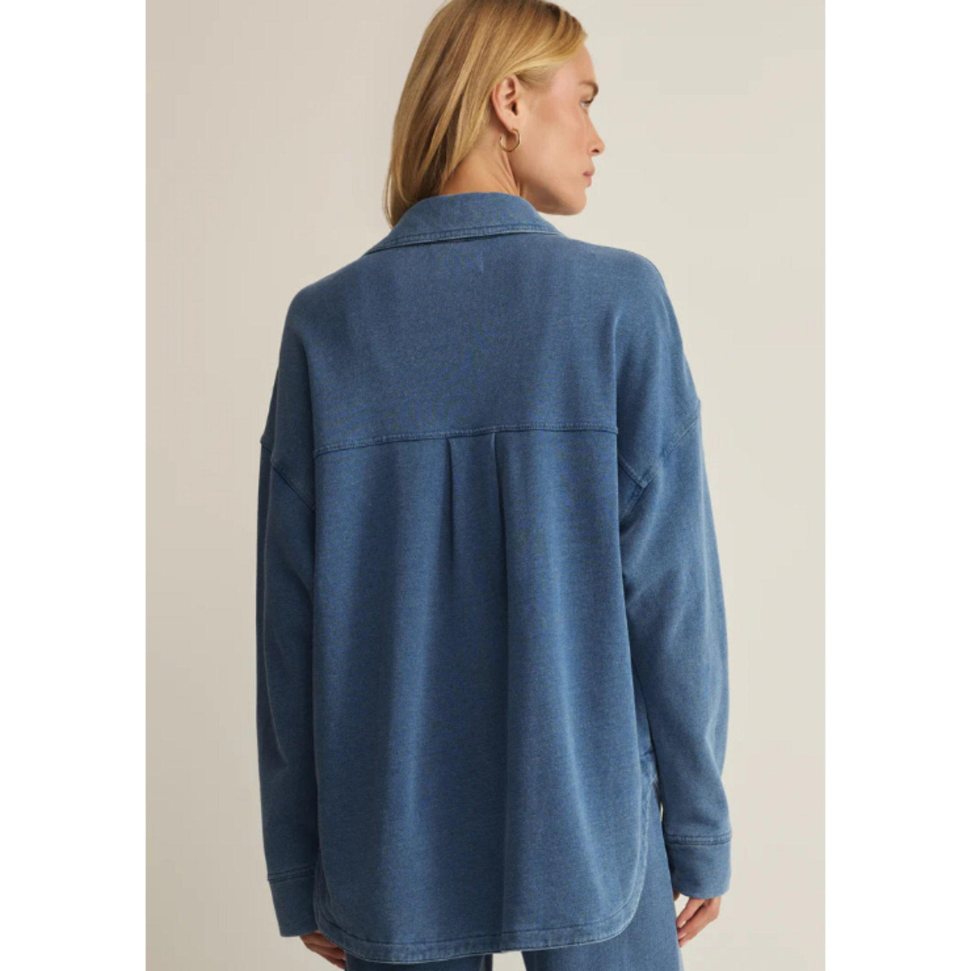 All Day Knit Den Jacket Calypso Blue Indigo