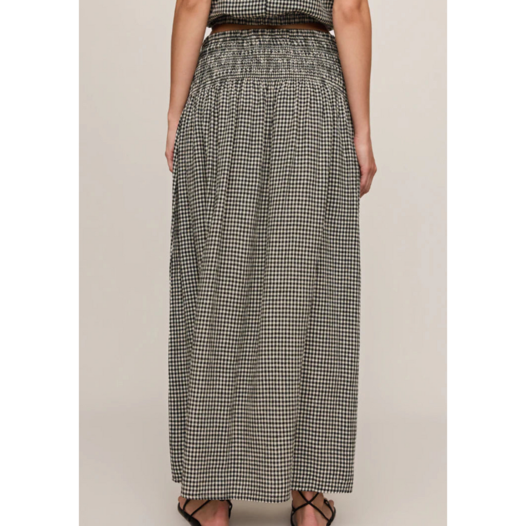Brooke Gingham Skirt - Black