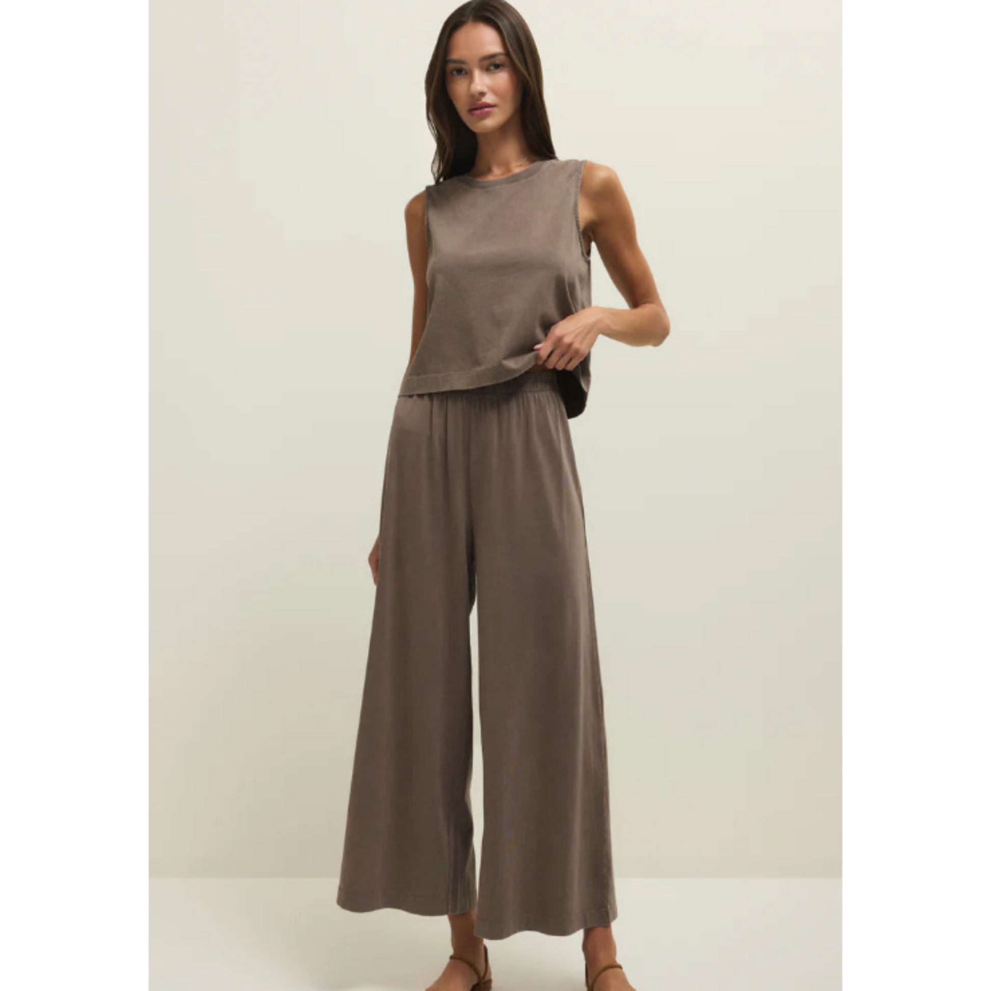 Scout Crop Flare Pant Perf Taupe