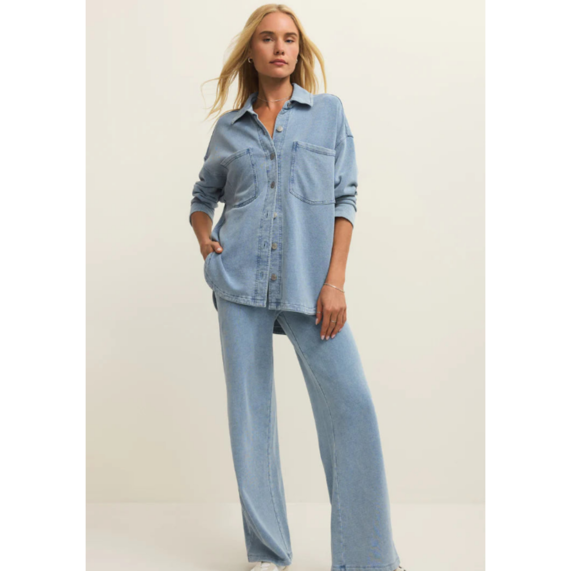 Hunter Knit Pant Ocean Air Indigo