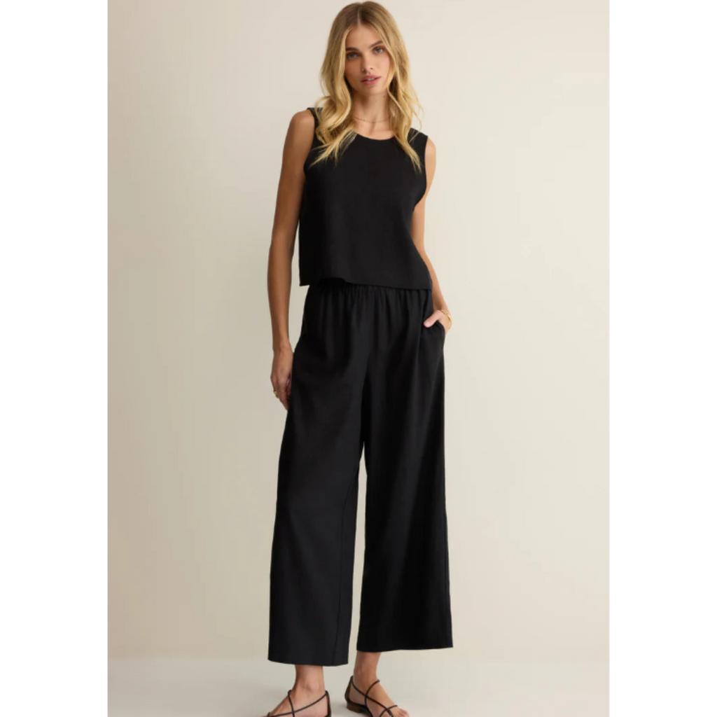 Scout Linen Pant Black