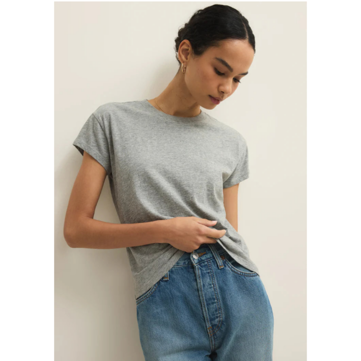 Foundation Slub Tee Classic Heather Grey